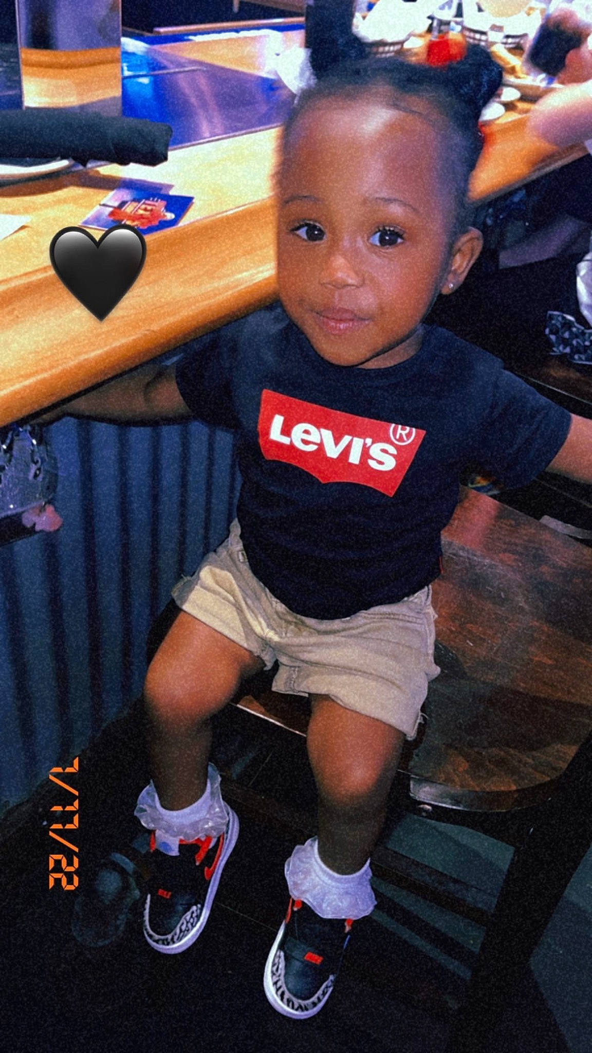 Legacy is registered to the contest to win money with this photo: baby_toddler_clothing, blurred, cheek, cool, eye, face, flash_photography, fun, hairstyle, happy, human_leg, joint, knee, person, shoe, shorts, shoulder, sleeve, sneakers, sock