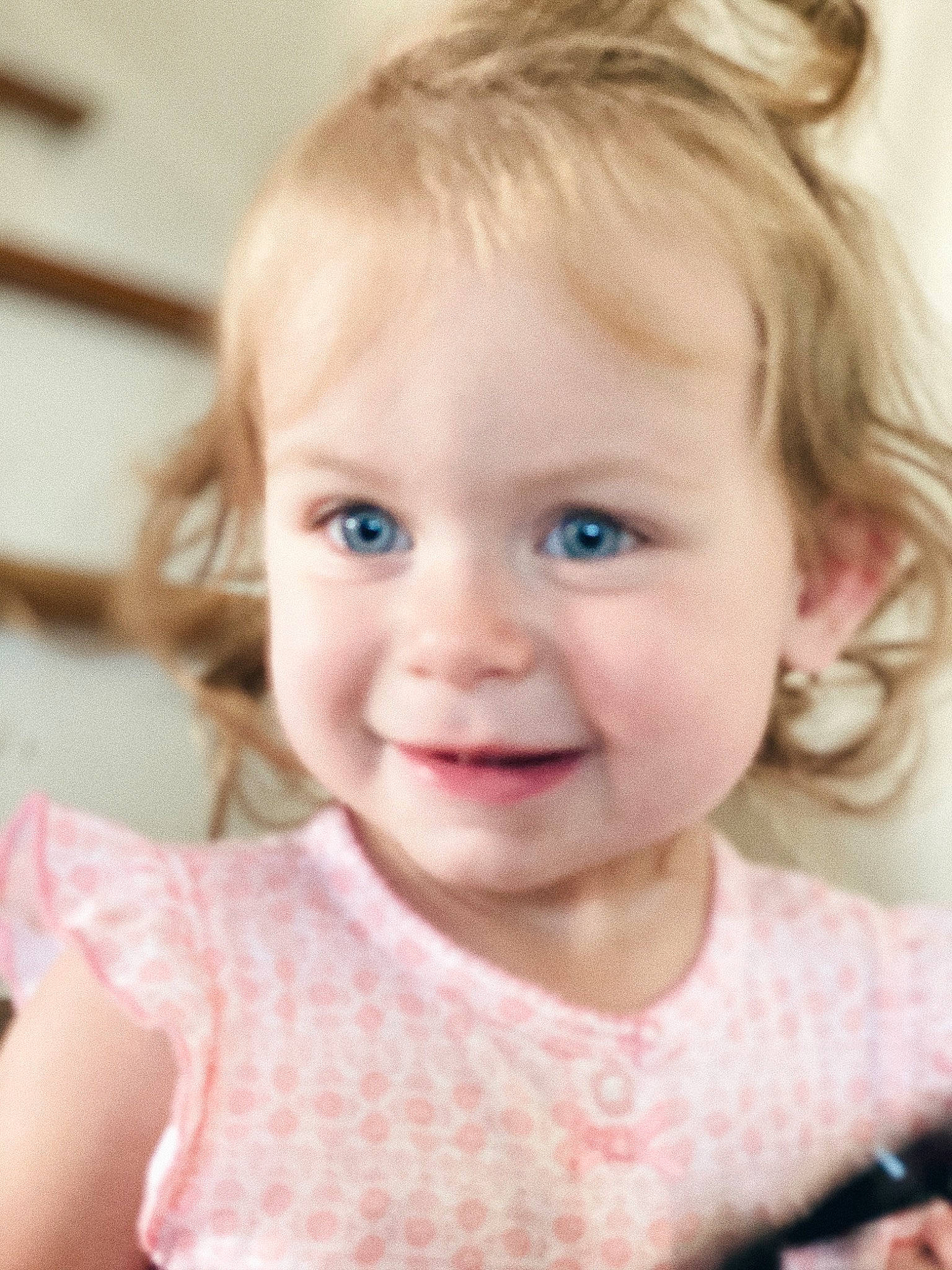 Alexia is registered to the contest to win money with this photo: baby, beauty, blond, cheek, child, chin, close_up, eye, face, facial_expression, forehead, hair, hairstyle, head, joy, lip, nose, person, pink, skin