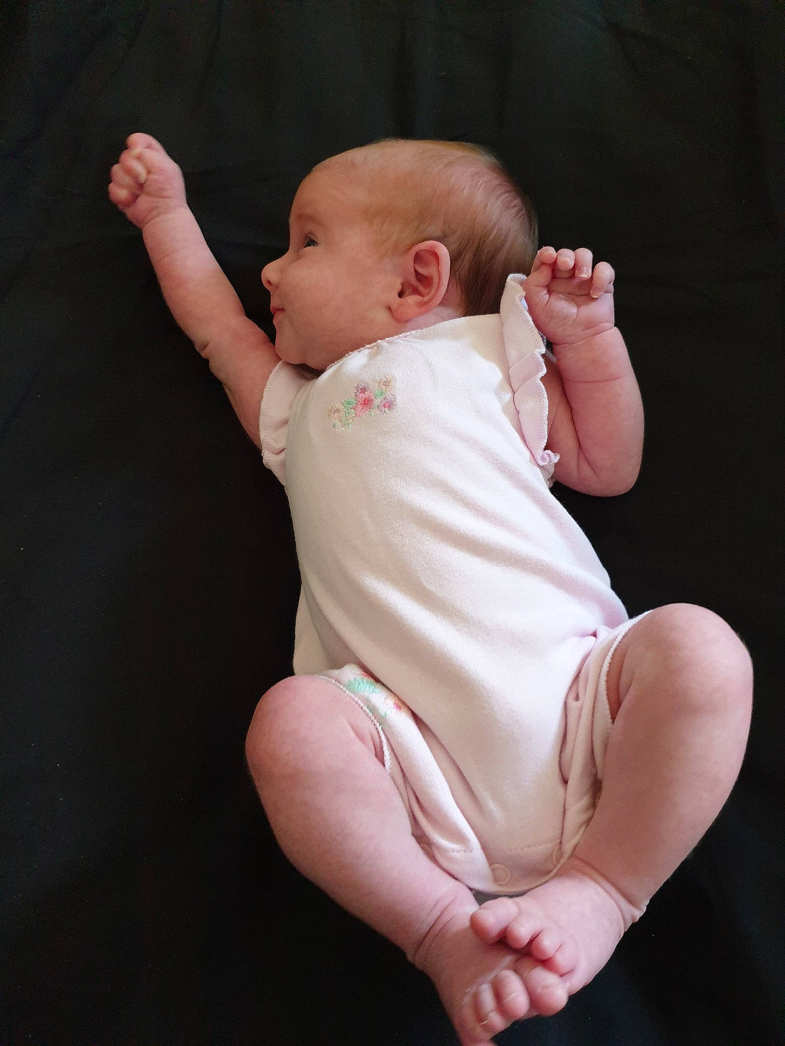 Emilia joined the competition — help win amazing prizes! arm, baby, barefoot, cheek, child, finger, foot, gesture, hand, leg, person, photography, pink, sitting, skin, thumb, toddler