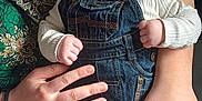 Nicolas participe au concours pour gagner de l'argent avec cette photo : baby, child, denim_overalls, socks, adult_hands, patterned_clothing, washing_machine, indoor, person, holding, cute, blue_eyes, infant, casual, home, seated, expression, clothing, fabric, skin