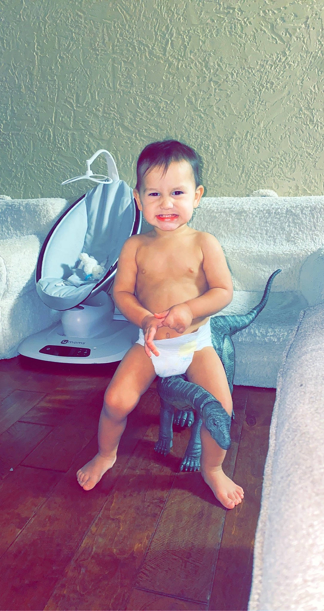 Kolson is registered to the contest to win money with this photo: barefoot, calf, chest, elbow, floor, flooring, fun, happy, human_body, joint, knee, leg, leisure, person, shoulder, skin, stomach, thigh, thumb, toddler