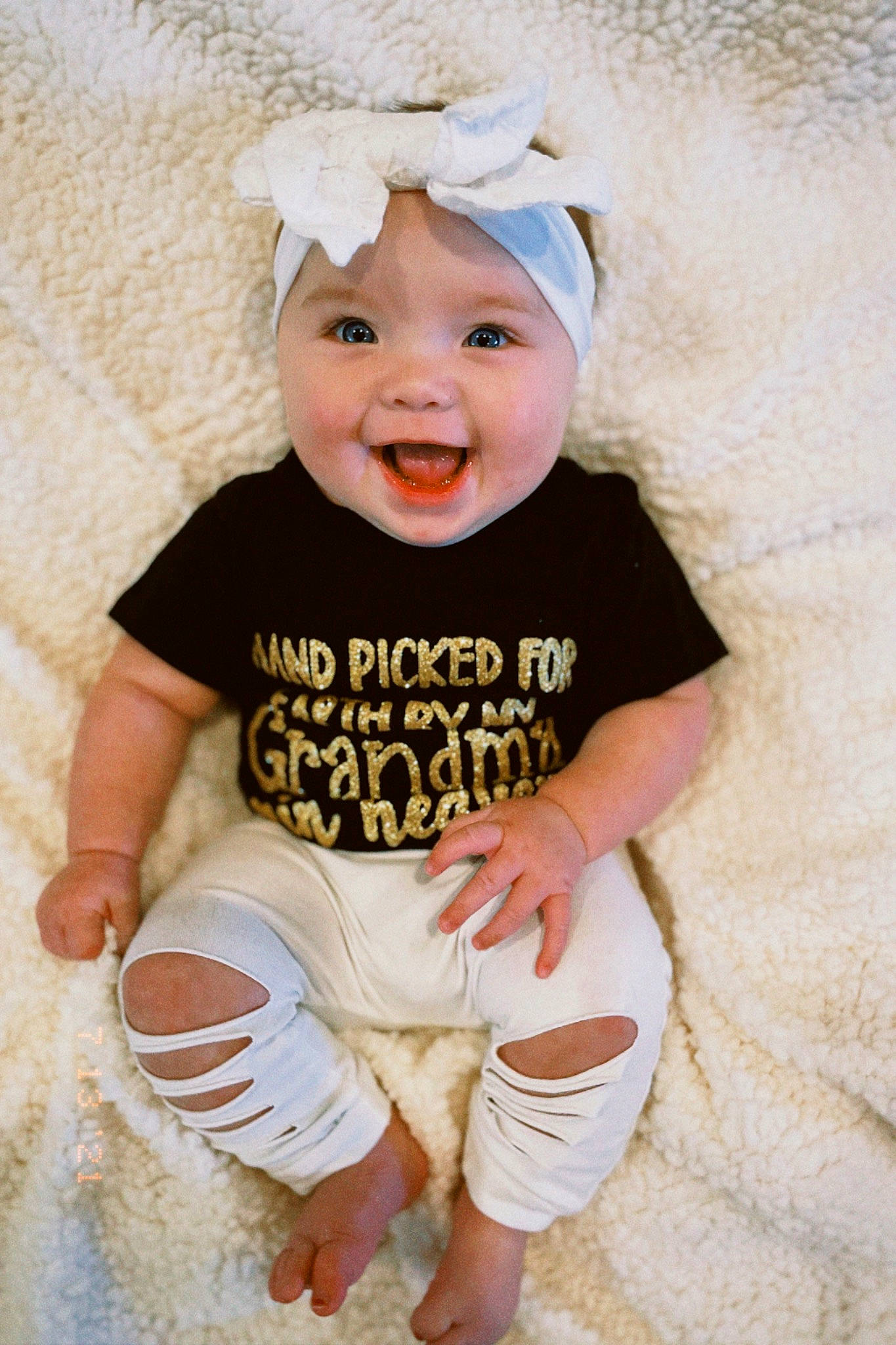 Leyla joined the competition — help win amazing prizes! baby, baby_toddler_clothing, cap, child, clothing, cool, face, facial_expression, fun, happy, headgear, headwear, pattern, person, photograph, pink, skin, sleeve, smile, t_shirt