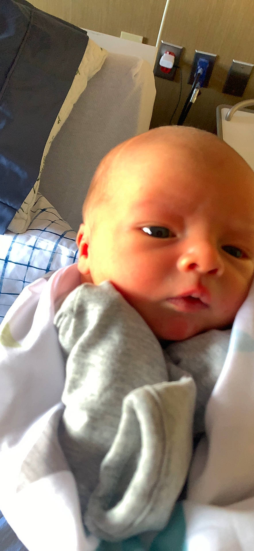 Asher joined the competition — help win amazing prizes! baby, baby_products, baby_safety, baby_toddler_clothing, carmine, cheek, child, chin, comfort, eyebrow, iris, linens, lip, mouth, nose, person, room, sitting, skin, sleeve