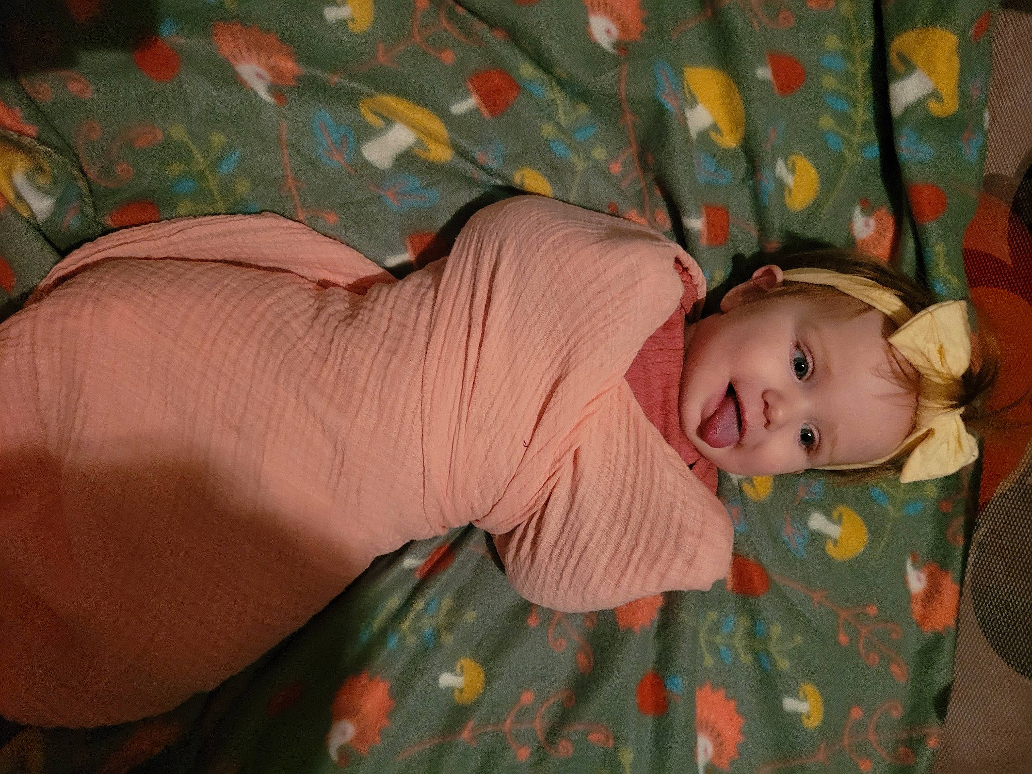 Jaylynn is registered to the contest to win money with this photo: abdomen, baby, baby_products, baby_toddler_clothing, cheek, chest, child, comfort, grass, human_body, human_leg, linens, pattern, person, room, skin, thigh, toddler, tree, trunk