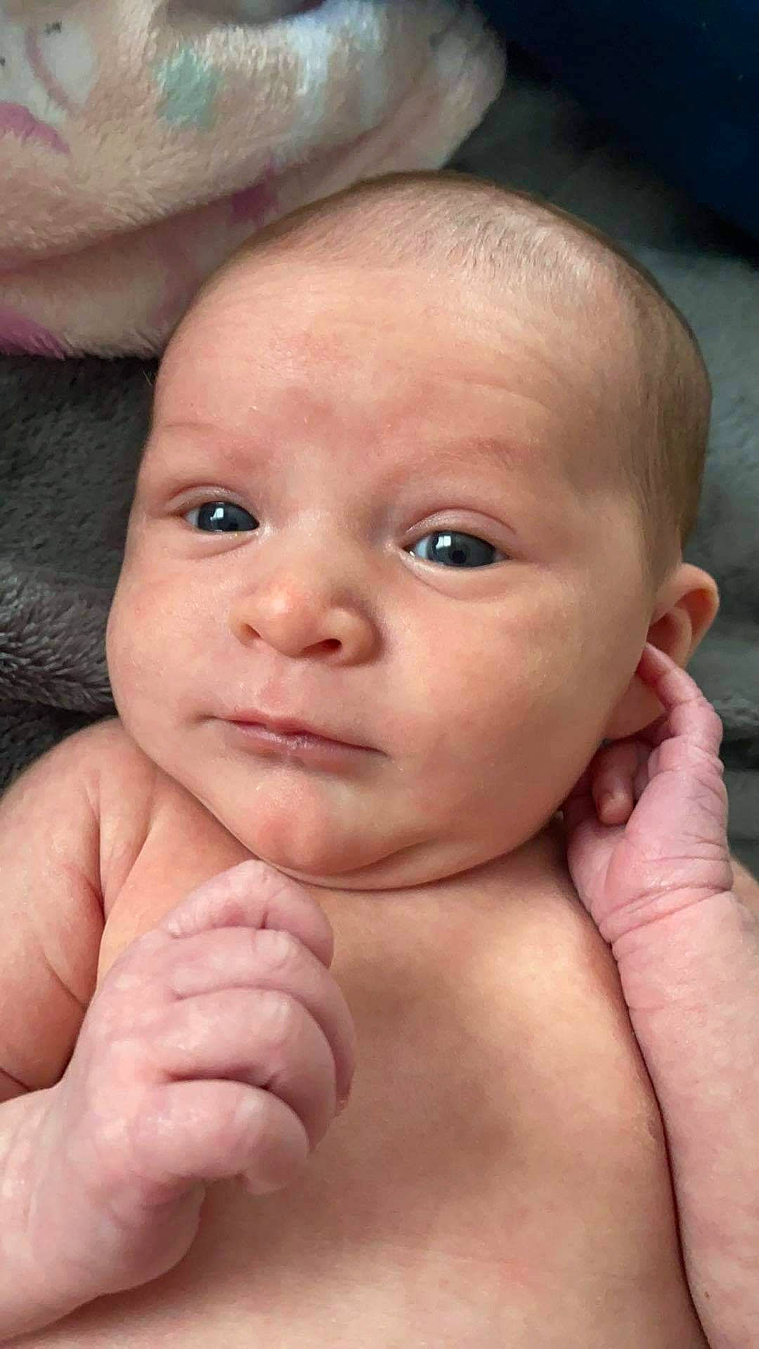 Coraline joined the competition — help win amazing prizes! arm, baby, cheek, chin, eye, eyebrow, eyelash, finger, forehead, gesture, hand, head, human_body, iris, lip, mouth, muscle, neck, nose, person