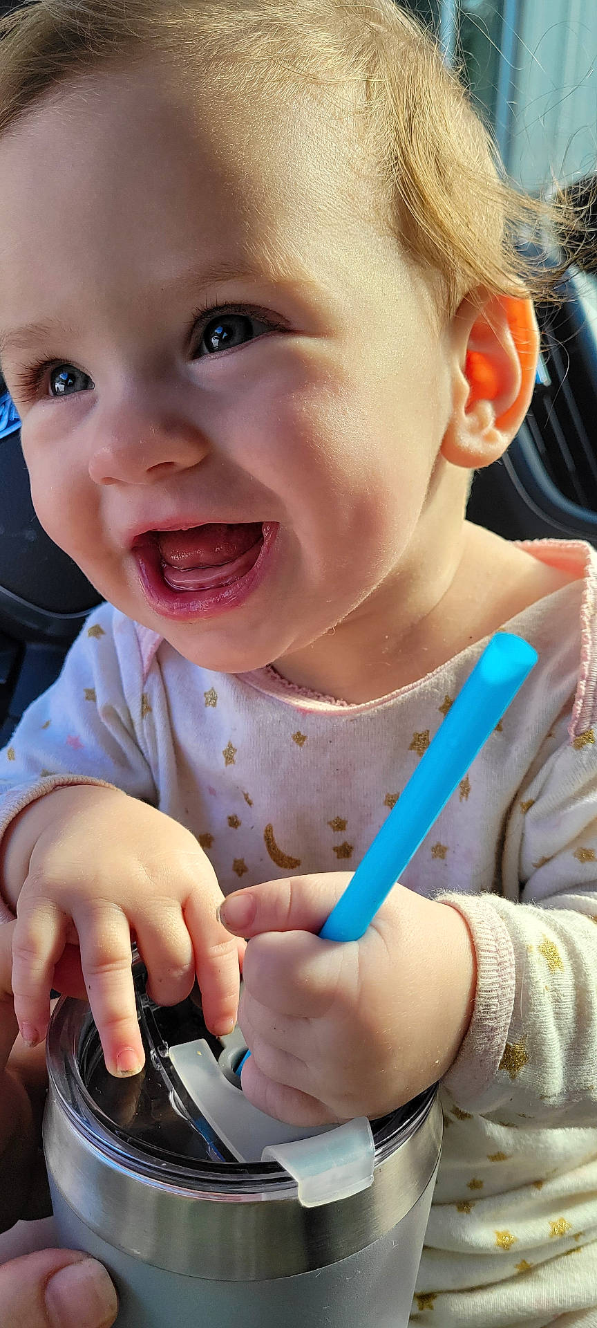 Ava joined the competition — help win amazing prizes! baby, bodypart, cream, cup, cutlery, dessert, face, finger, food, hand, happy, head, icecream, mouth, person, photography, portrait, smokepipe, spoon, teeth