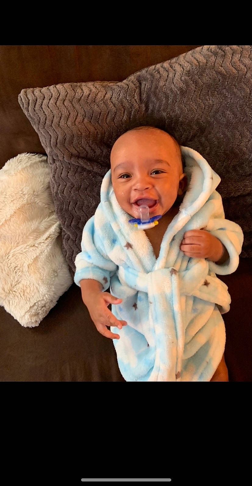 Maji H joined the competition — help win amazing prizes! baby, baby_products, baby_toddler_clothing, cheek, child, comfort, finger, fur, gesture, happy, linens, person, room, sitting, skin, sleeve, smile, textile, thumb, toddler