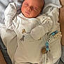 Mateo is registered to the contest to win money with this photo: newborn, baby, sleeping, onesie, animal_prints, blanket, pacifier_clip, soft_fabric, infant, cute, peaceful, resting, tiny_hands, cozy, white_clothing, newborn_clothes, indoors, portrait, closeup, baby_accessories