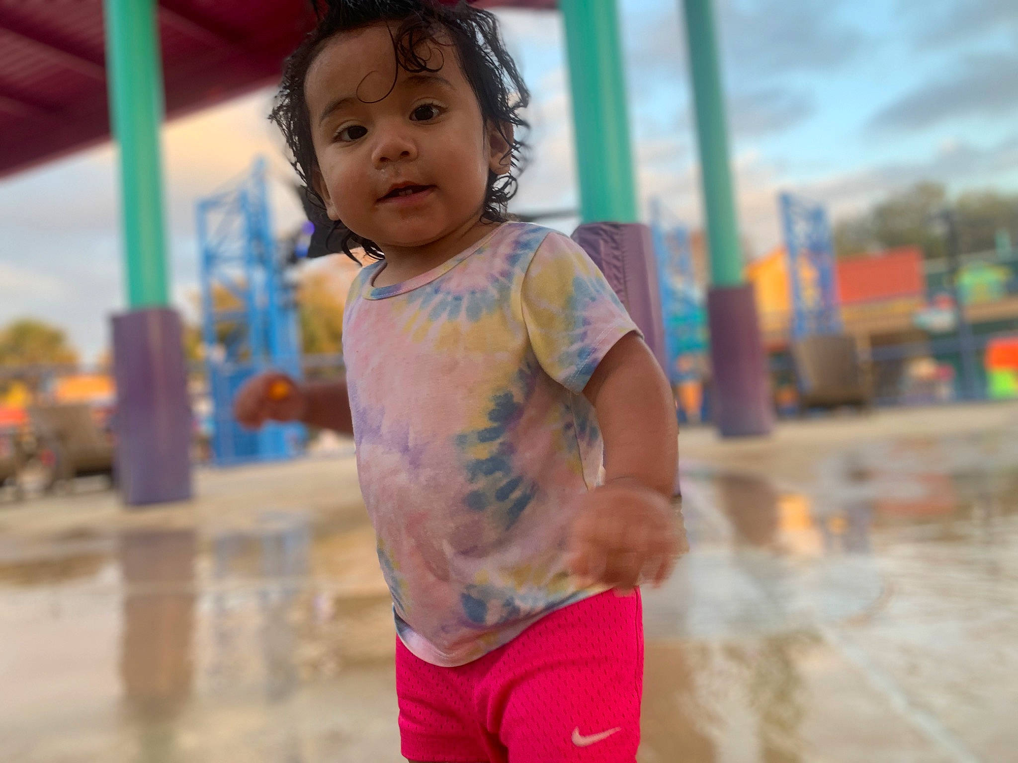 Nina joined the competition — help win amazing prizes! child, city, fun, happy, leisure, ocean, outdoor_play_equipment, person, play, playground, recreation, running, shorts, sky, t_shirt, toddler, tourism, travel, vacation, water