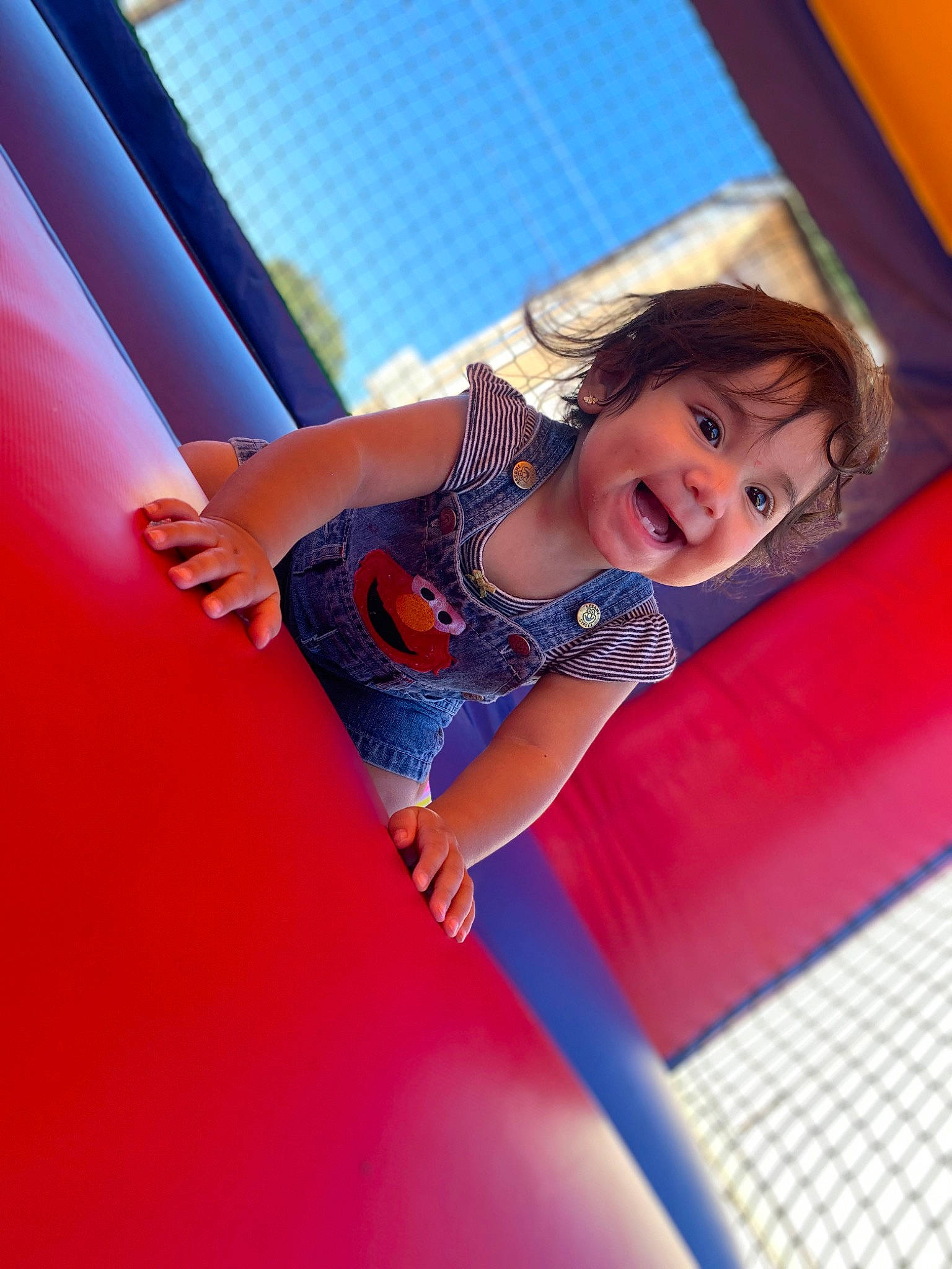 Nina joined the competition — help win amazing prizes! arm, blue, child, chute, city, electric_blue, flash_photography, fun, happy, human_leg, leg, leisure, magenta, outdoor_play_equipment, person, playground, recreation, skin, smile, thigh