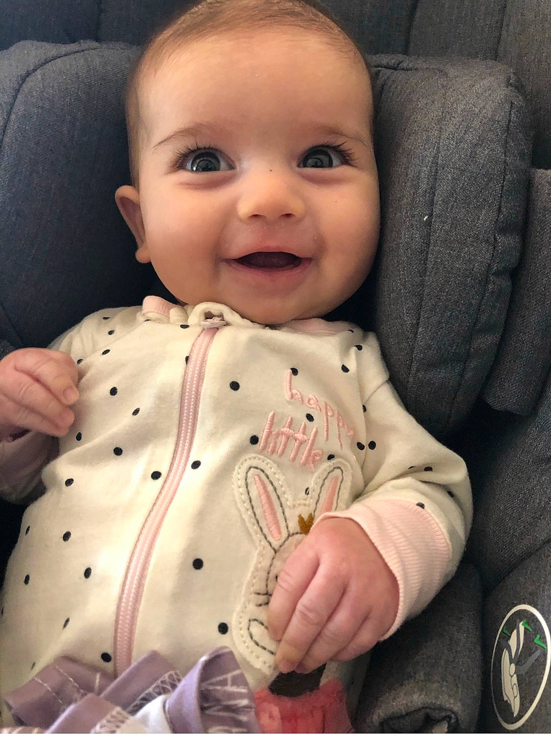 Viviana joined the competition — help win amazing prizes! baby, baby_toddler_clothing, cheek, child, collar, comfort, cool, dress, happy, lip, nail, nose, outerwear, person, product, sitting, skin, sleeve, smile, thumb