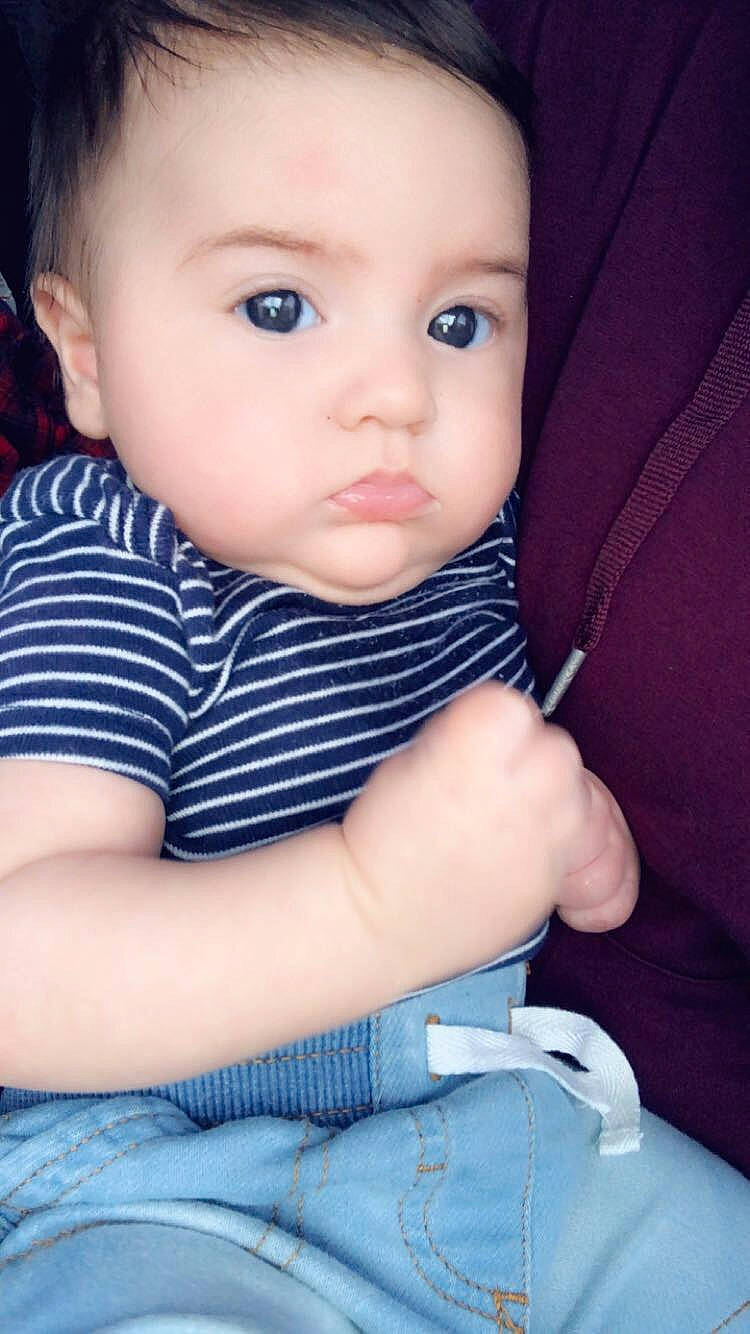 Clifford is registered to the contest to win money with this photo: baby, cheek, child, chin, eye, eyebrow, face, head, lip, nose, person, skin, smile, toddler