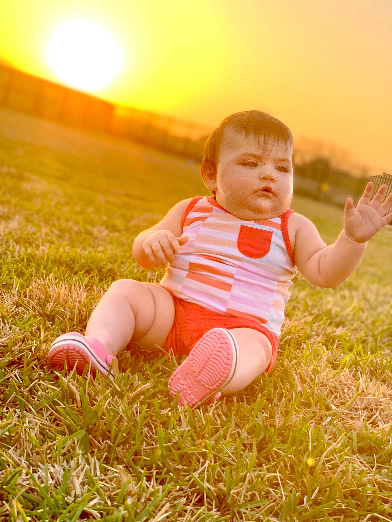 Amyra is registered to the contest to win money with this photo: baby, beauty, child, grass, grass_family, happy, light, meadow, people_in_nature, person, photograph, photography, pink, plant, playing_with_kids, portrait_photography, skin, sky, summer, sunlight