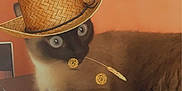 Myrtille participe au concours pour gagner de l'argent avec cette photo : art, basket, cat, circle, costume_accessory, costume_hat, cowboy_hat, fashion_accessory, fedora, hat, headgear, metal, sombrero, still_life_photography, sun_hat, visual_arts, wood