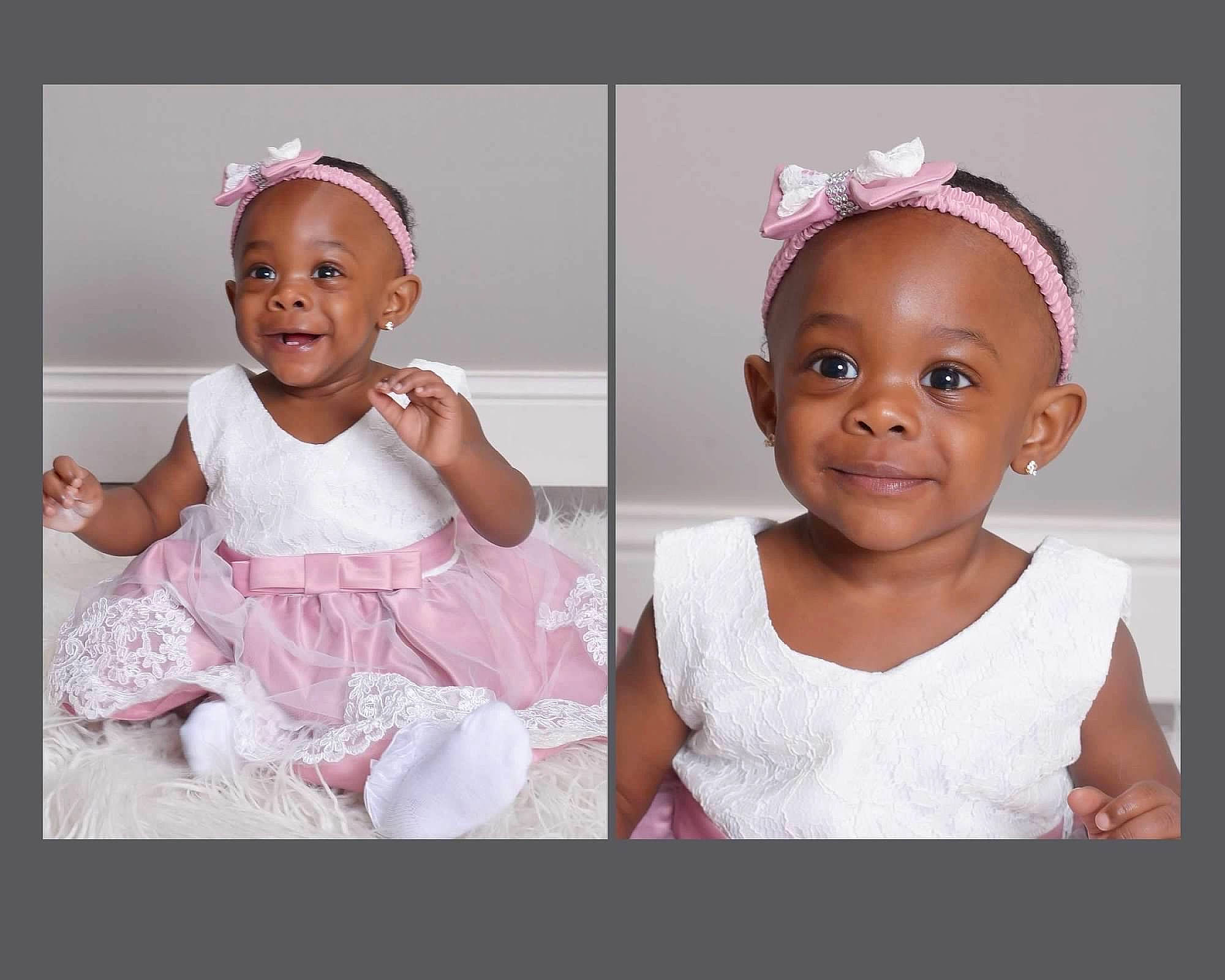 Xahnea joined the competition — help win amazing prizes! baby, baby_toddler_clothing, clothing, dress, ear, eyelash, facial_expression, flash_photography, happy, headgear, headpiece, joy, magenta, neck, person, pink, purple, skin, sleeve, smile