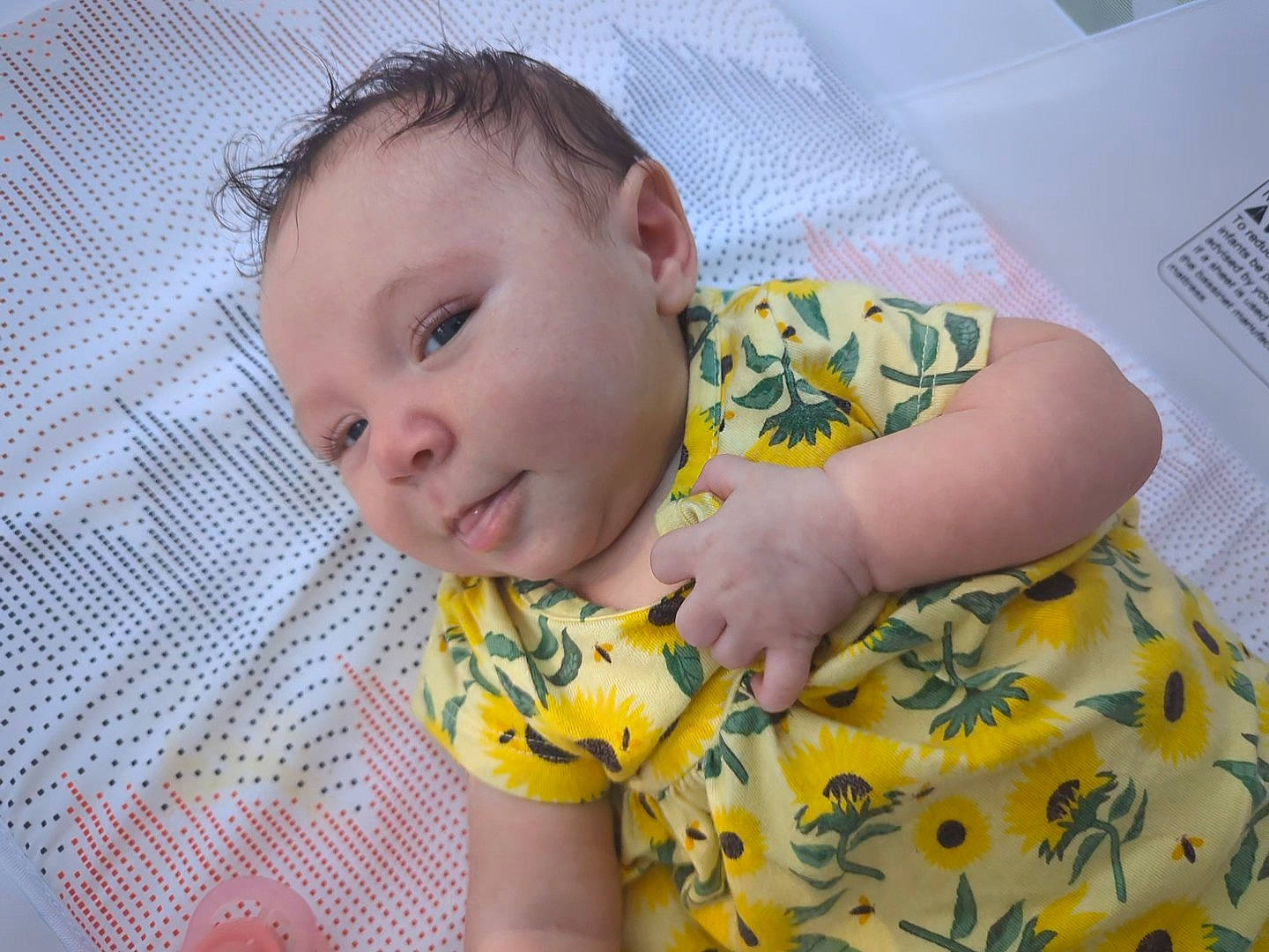Awna'Liece is registered to the contest to win money with this photo: baby, baby_products, baby_toddler_clothing, bedding, bedtime, cheek, child, chin, comfort, flooring, grass, iris, linens, nightwear, pattern, person, room, sitting, skin, sleeve