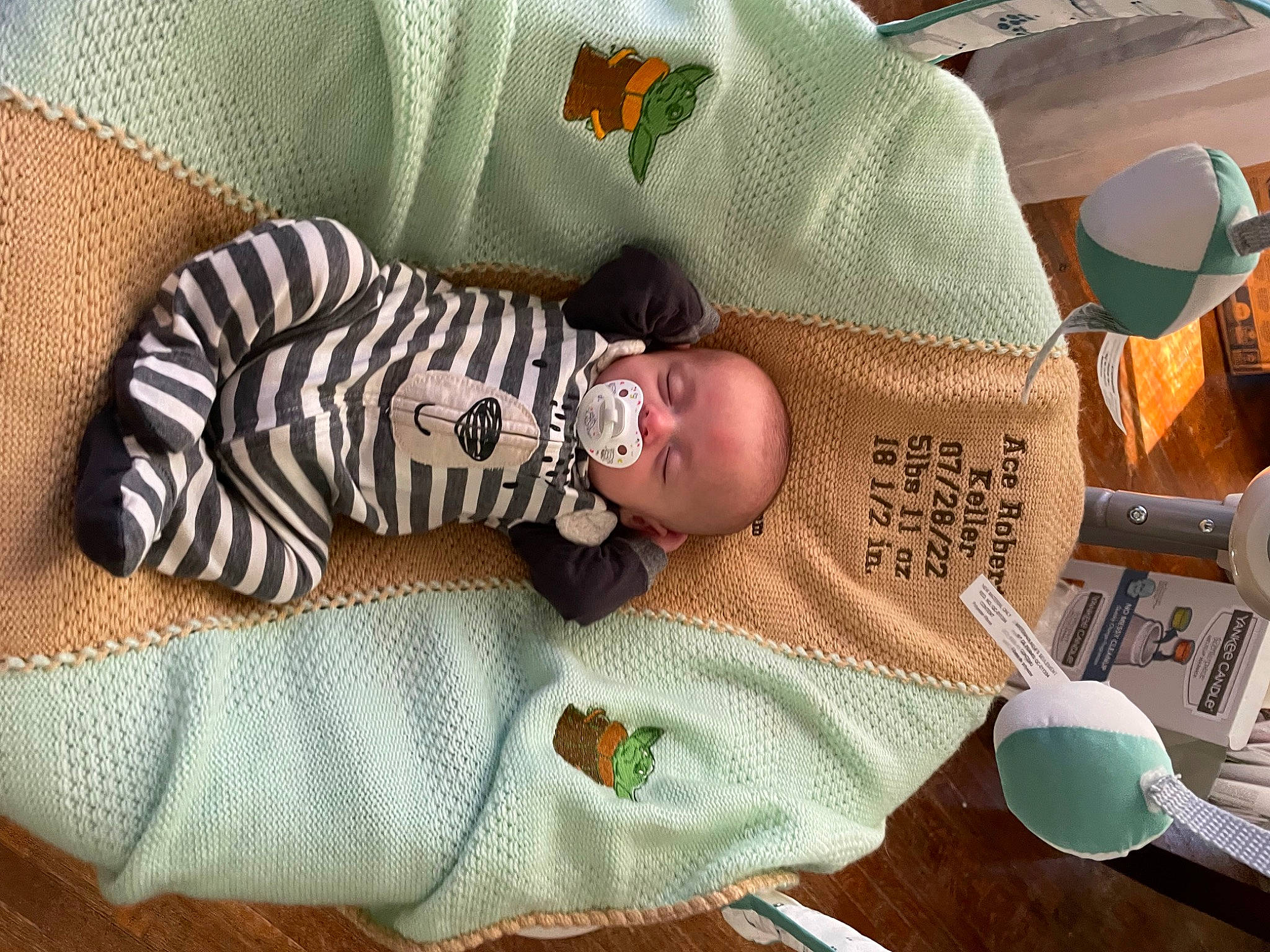 Ace joined the competition — help win amazing prizes! baby, baby_products, baby_sleeping, baby_toddler_clothing, child, clothing, comfort, hand, hat, human_body, kitchen_utensil, linens, pattern, person, plate, room, serveware, sleeve, tableware, toddler