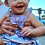 Hileigh joined the competition — help win amazing prizes! baby, blue_sky, child, clothing, cute, daylight, dress, face, hands, happy, holding, human, infant, outdoor, person, portrait, purple, skin, smiling, young