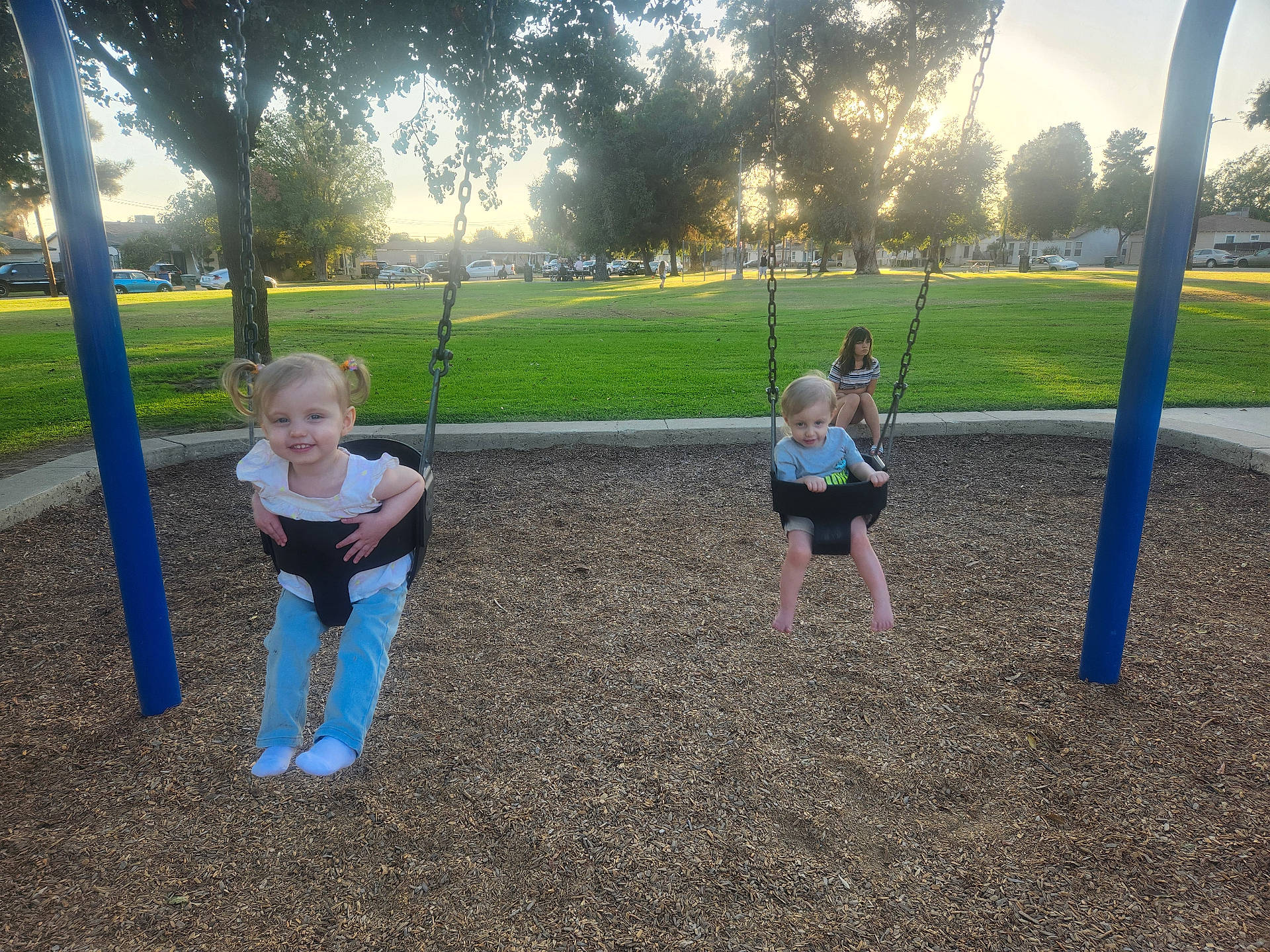 Zoey joined the competition — help win amazing prizes! car, child, face, female, girl, grass, head, nature, outdoorplayarea, outdoors, park, person, photography, plant, playarea, portrait, transportation, tree, vegetation, vehicle
