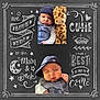 art, baby, baseballcap, blackboard, cap, clothing, collage, face, hat, head, newborn, people, person, photography, plush, portrait, quilt, teddybear, text, toy