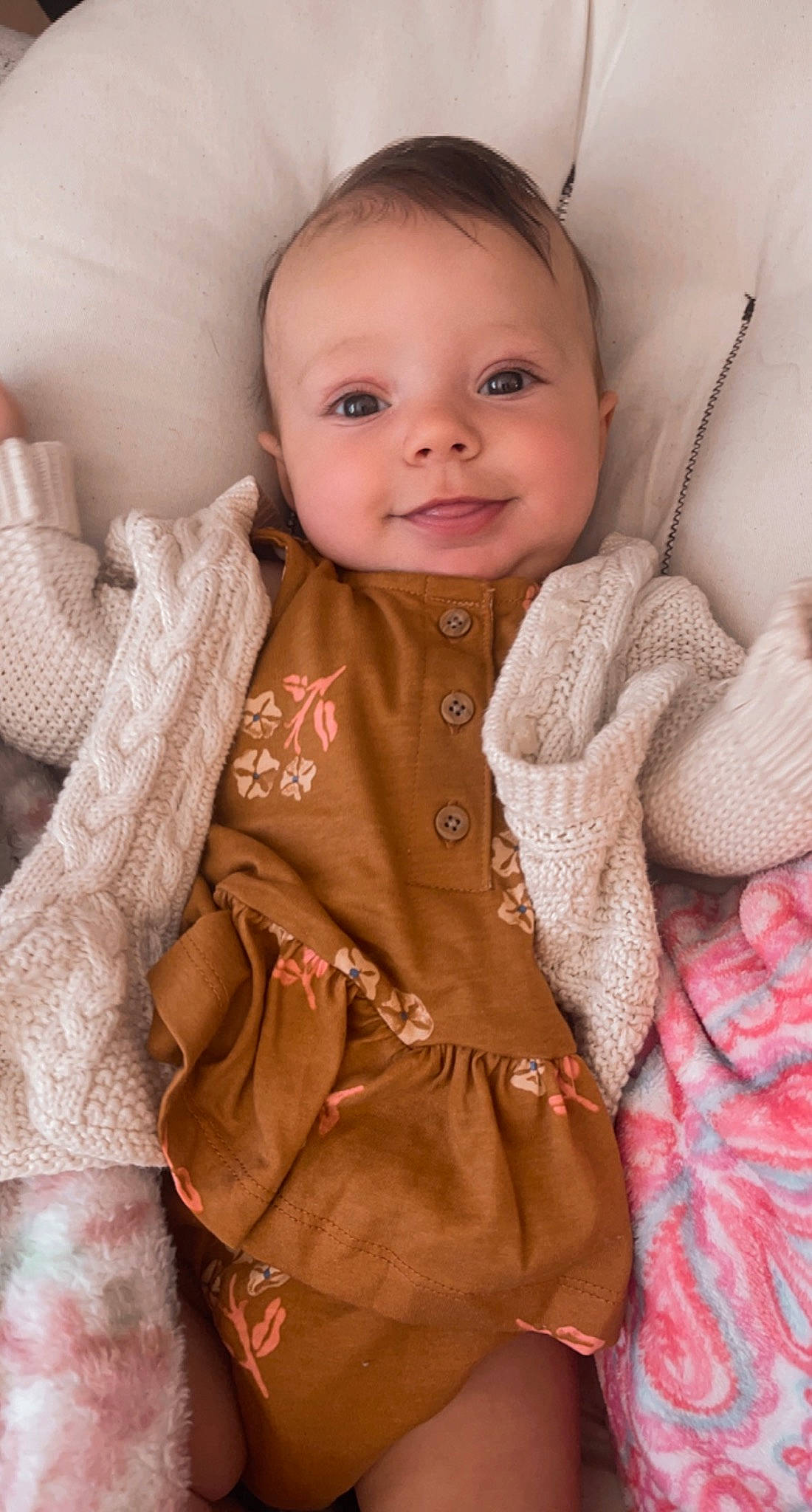 Kaia joined the competition — help win amazing prizes! baby, baby_toddler_clothing, cheek, collar, comfort, eye, eyebrow, face, head, iris, joy, lip, neck, nose, outerwear, person, pink, skin, sleeve, smile