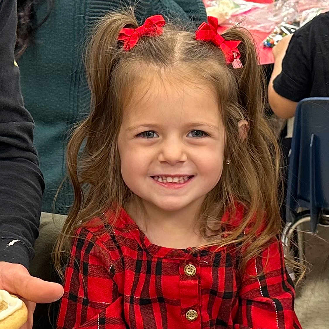 Aubrielle joined the competition — help win amazing prizes! accessories, bodypart, brownhair, child, clothing, dress, face, female, food, girl, hair, happy, head, indoors, mouth, person, photography, portrait, smile, teeth