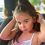 Chelsea joined the competition — help win amazing prizes! blackhair, bodypart, brownhair, child, clothing, dimples, face, female, girl, hair, happy, head, neck, person, photography, ponytail, portrait, shoulder, smile, tanktop