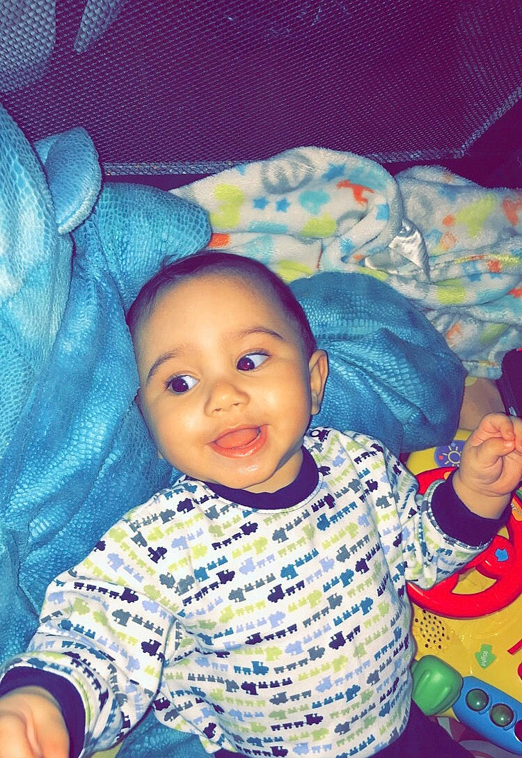 Kylar is registered to the contest to win money with this photo: adaptation, baby, cheek, child, cool, eye, face, forehead, fun, happy, head, iris, person, play, sitting, skin, smile, toddler