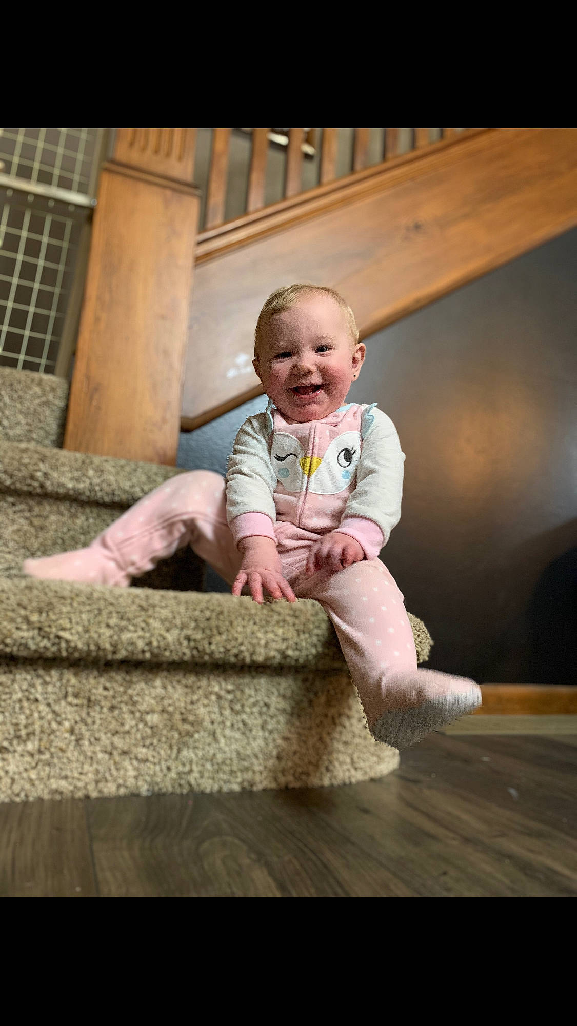 Preslee is registered to the contest to win money with this photo: baby, cheek, child, floor, flooring, happy, joy, people, person, photograph, photography, portrait, portrait_photography, sitting, smile, toddler, wood
