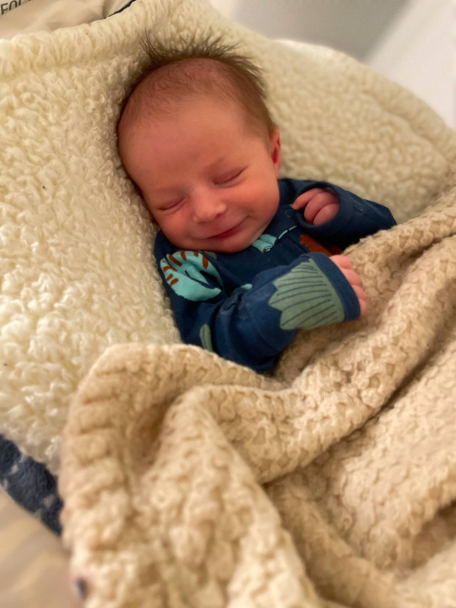 Luka joined the competition — help win amazing prizes! baby, baby_sleeping, baby_toddler_clothing, bedtime, cheek, child, comfort, eye, fur, head, iris, linens, nap, person, sitting, skin, sleeve, textile, toddler, wool