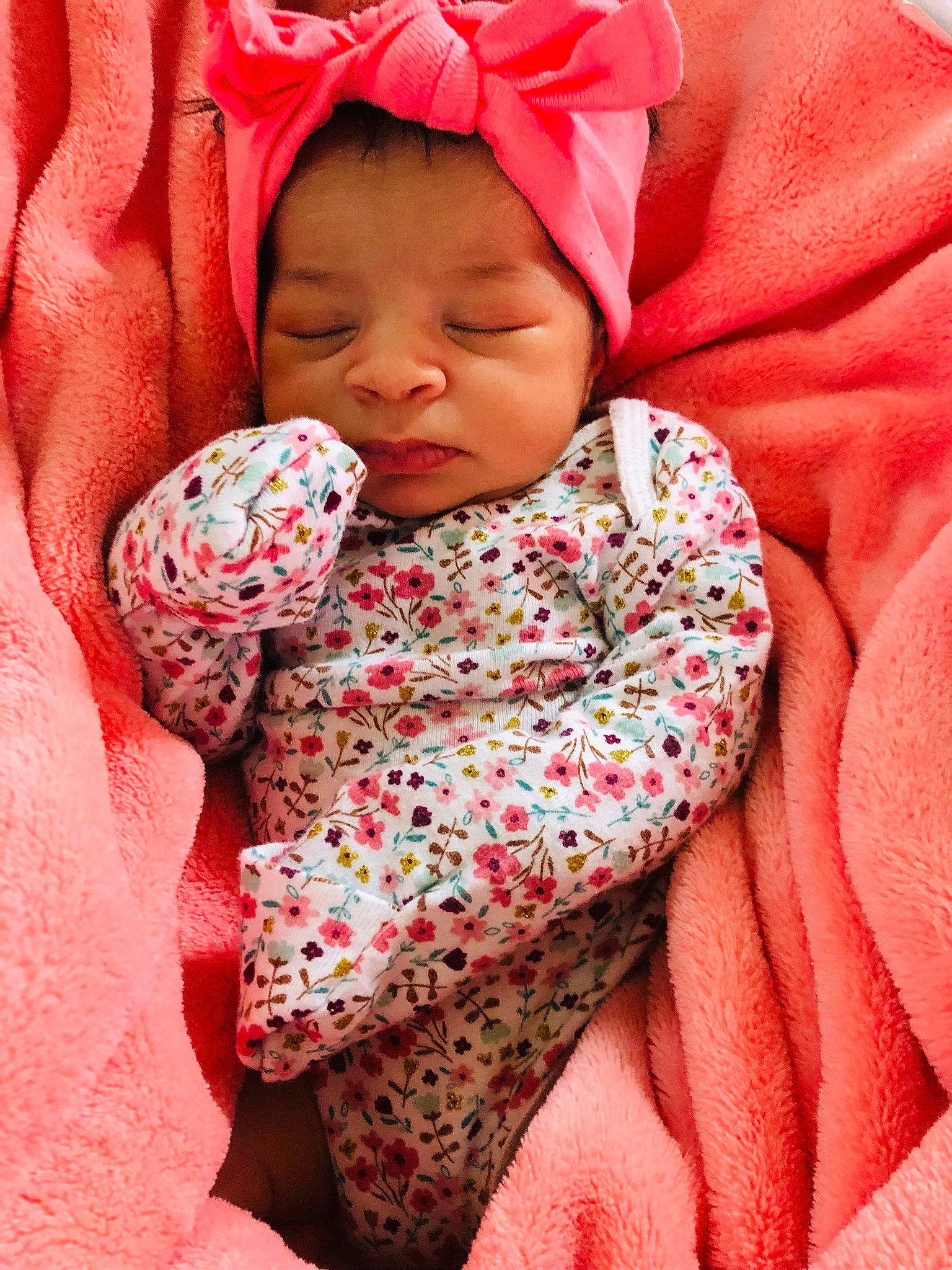 Jocelyn joined the competition — help win amazing prizes! baby, baby_sleeping, cheek, child, comfort, face, finger, happy, headwear, linens, lip, magenta, mouth, nose, person, pink, red, skin, sleeve, textile