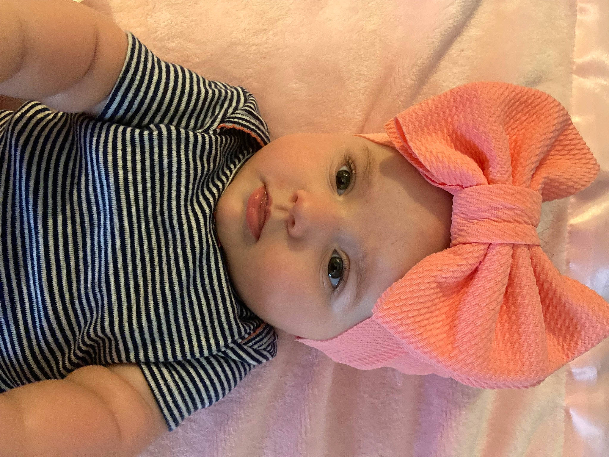 Ivey joined the competition — help win amazing prizes! baby, baby_products, baby_toddler_clothing, cheek, child, eye, eyelash, fashion_accessory, happy, head, headwear, iris, lip, mouth, nose, pattern, person, skin, sleeve, smile