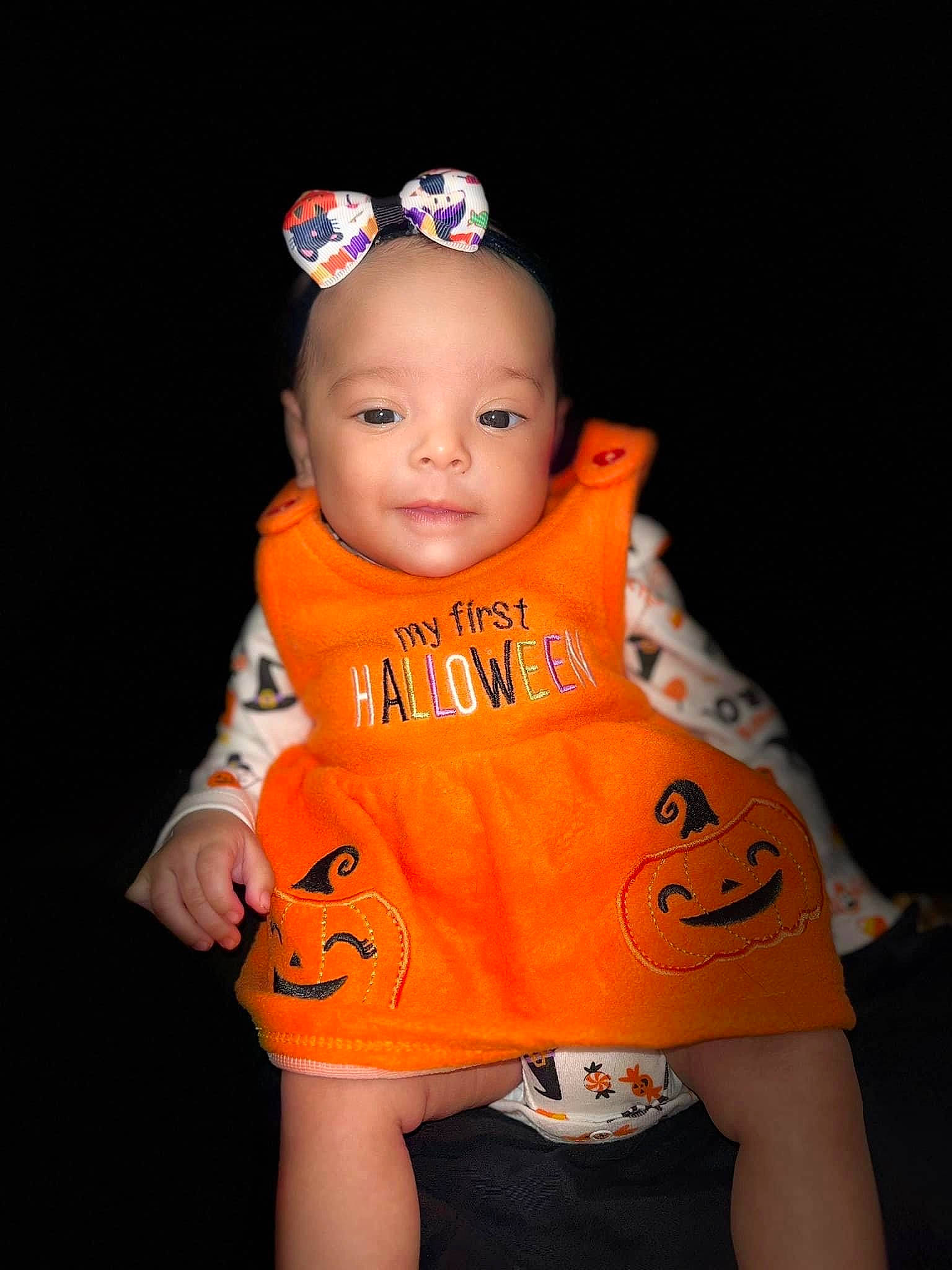 Jezalise joined the competition — help win amazing prizes! baby, baby_toddler_clothing, calabaza, cheek, child, dress, eye, fun, happy, neck, orange, peach, person, pumpkin, skin, sleeve, smile, t_shirt, toddler, trick_or_treat