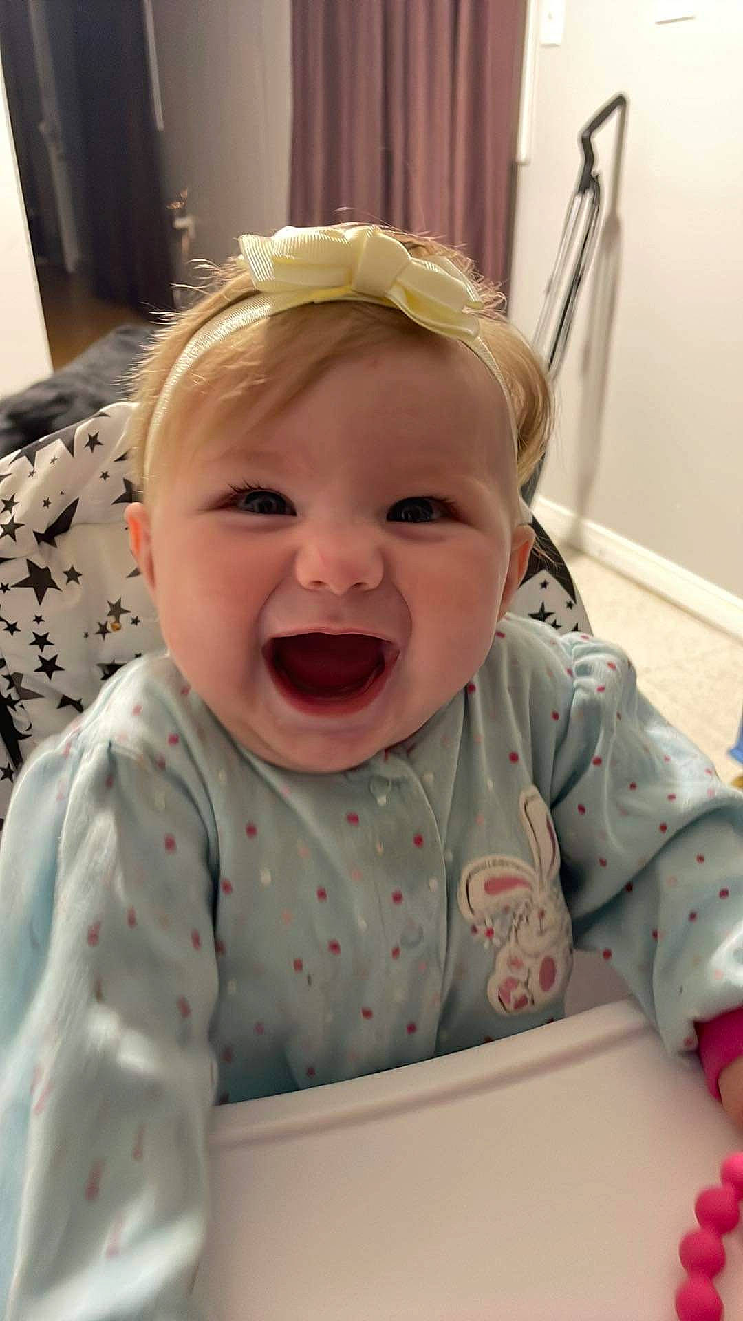 Leona joined the competition — help win amazing prizes! baby, baby_laughing, baby_products, baby_safety, baby_toddler_clothing, cheek, child, comfort, eye, facial_expression, happy, human_body, iris, mouth, nose, person, skin, sleeve, smile, toddler