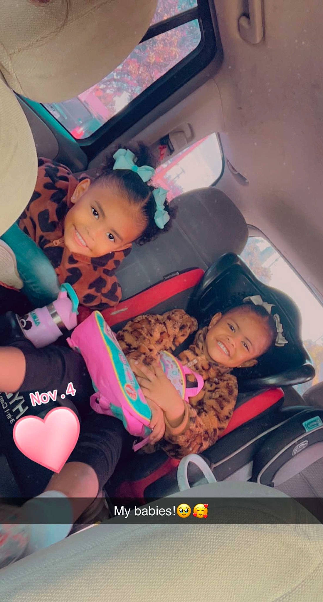 Kehlani is registered to the contest to win money with this photo: auto_part, automotive_design, automotive_exterior, car_seat, car_seat_cover, child, comfort, event, family_car, fun, head_restraint, joy, leisure, luxury_vehicle, magenta, motor_vehicle, passenger, person, thigh, toy