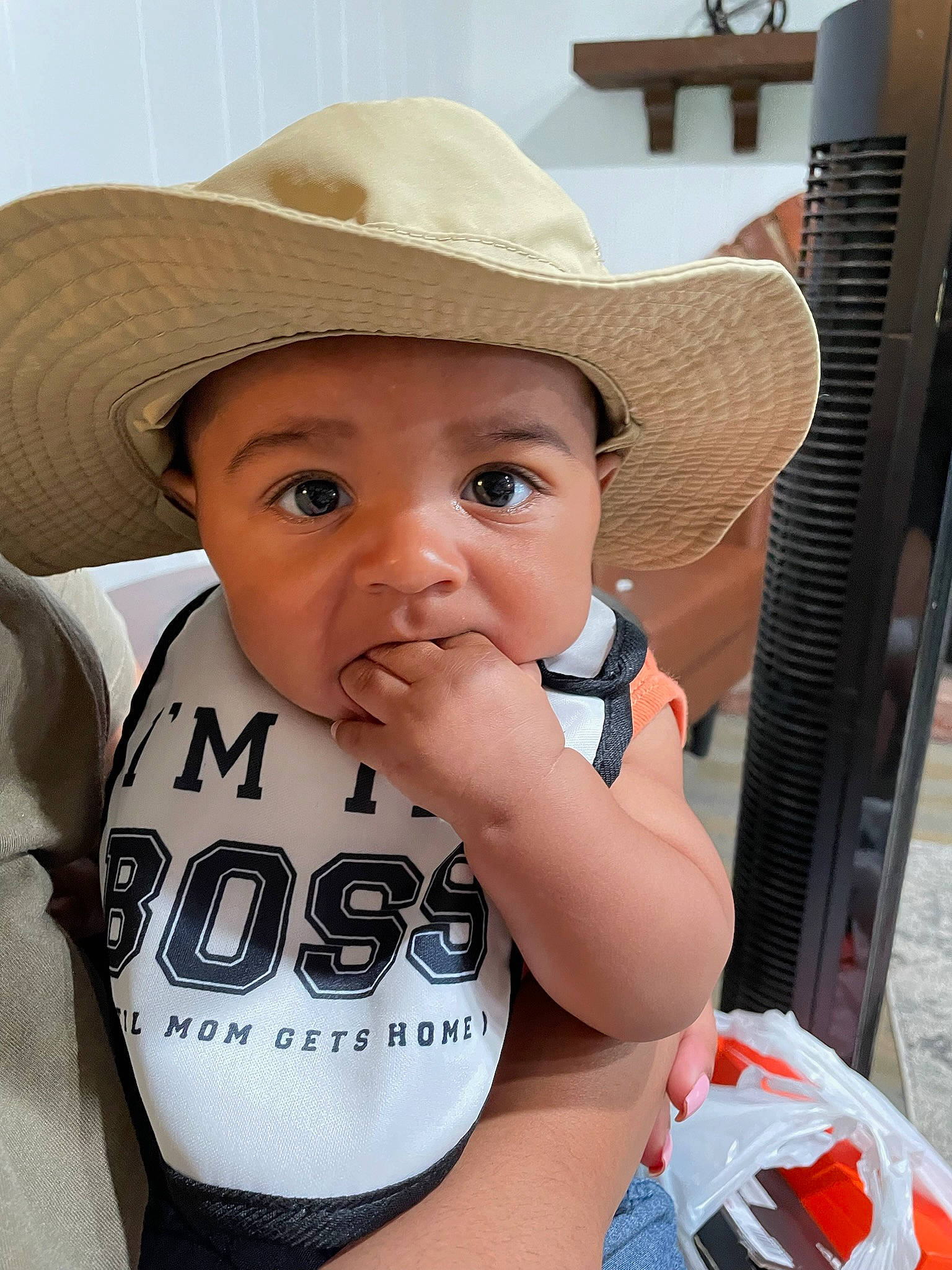 Maverick joined the competition — help win amazing prizes! baby, baby_toddler_clothing, cheek, child, chin, cool, eye, eyelash, face, happy, hat, head, headgear, headwear, iris, lip, mouth, person, skin, sleeve