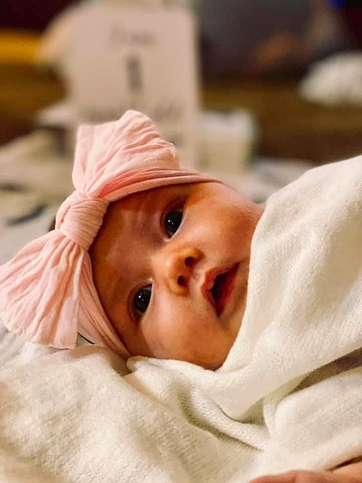 Bryer joined the competition — help win amazing prizes! baby, cheek, child, close_up, eye, headgear, headwear, person, skin, toddler