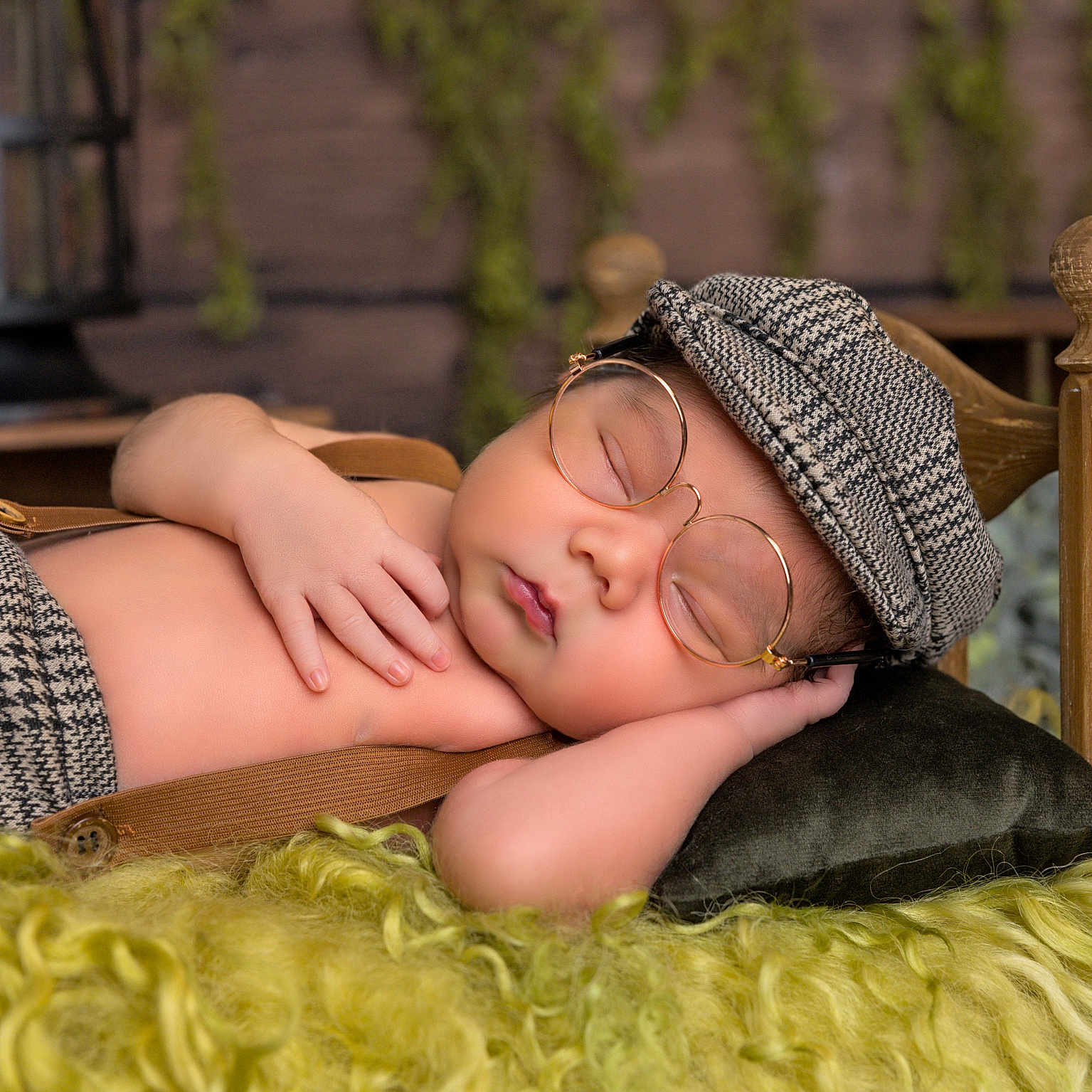 Arlon is registered to the contest to win money with this photo: accessories, baby, beanie, blanket, bodypart, bonnet, cap, clothing, couch, face, finger, furniture, glasses, hand, hat, head, newborn, person, sleeping