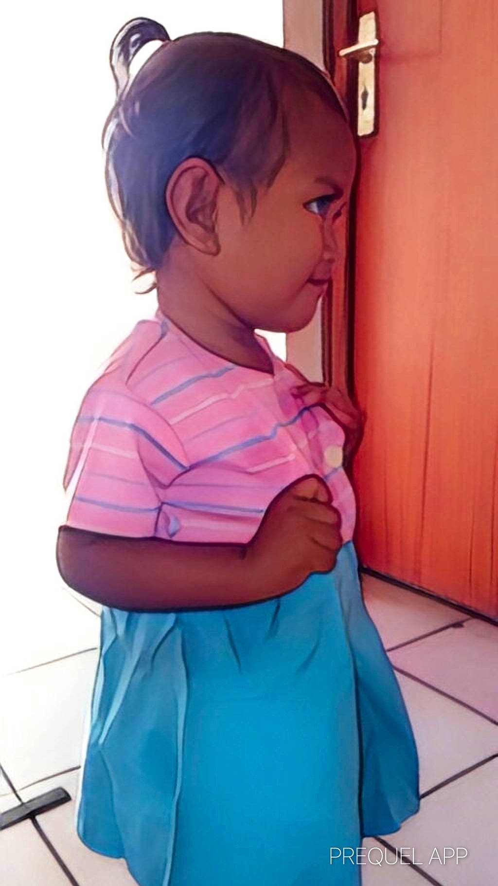 Ailina participe au concours pour gagner de l'argent avec cette photo : bangs, black_hair, eyelash, gadget, gesture, hair, happy, head, human_body, joint, long_hair, magenta, neck, organ, person, pink, purple, shoulder, sleeve, trunk