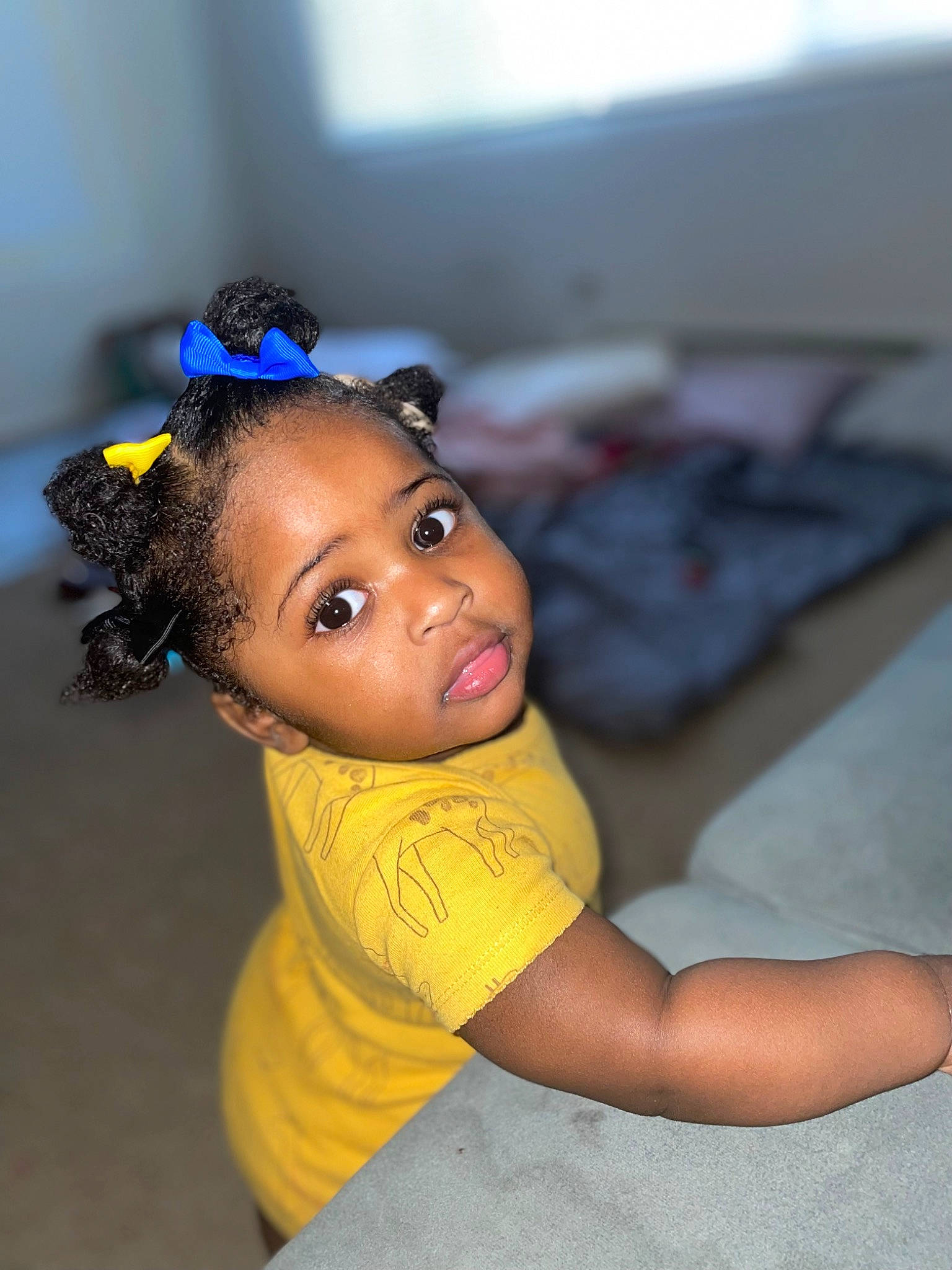 Adalia joined the competition — help win amazing prizes! black_hair, cheek, child, doll, electric_blue, eyebrow, fashion_accessory, figurine, flash_photography, flooring, fun, happy, headpiece, jewellery, person, plastic, sitting, toy, wrist