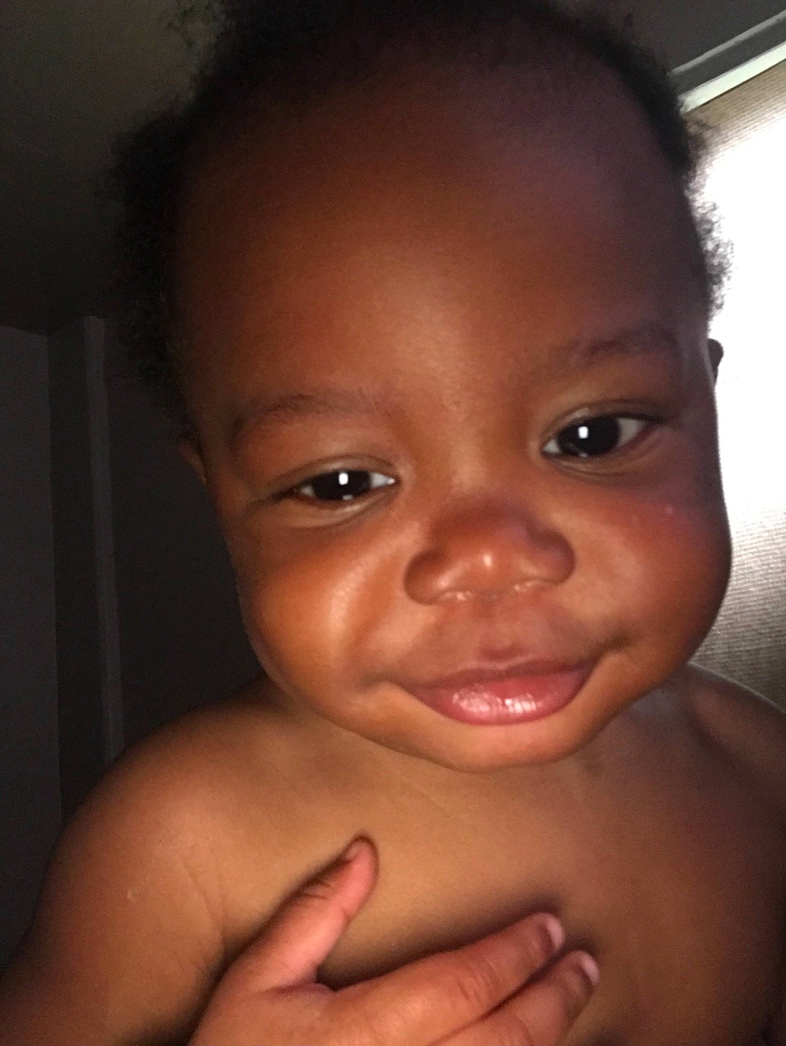 Noel joined the competition — help win amazing prizes! baby, beauty, black, cheek, child, chin, close_up, eye, eyebrow, face, facial_expression, forehead, hair, head, joy, lip, mouth, nose, person, skin