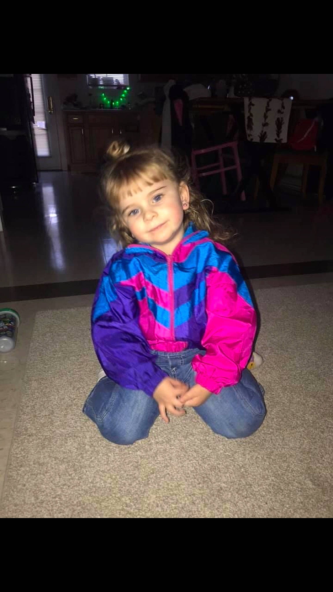 Leighton joined the competition — help win amazing prizes! cheek, child, cool, eye, face, fun, head, magenta, person, photography, play, sitting, skin, smile, snapshot, standing, toddler