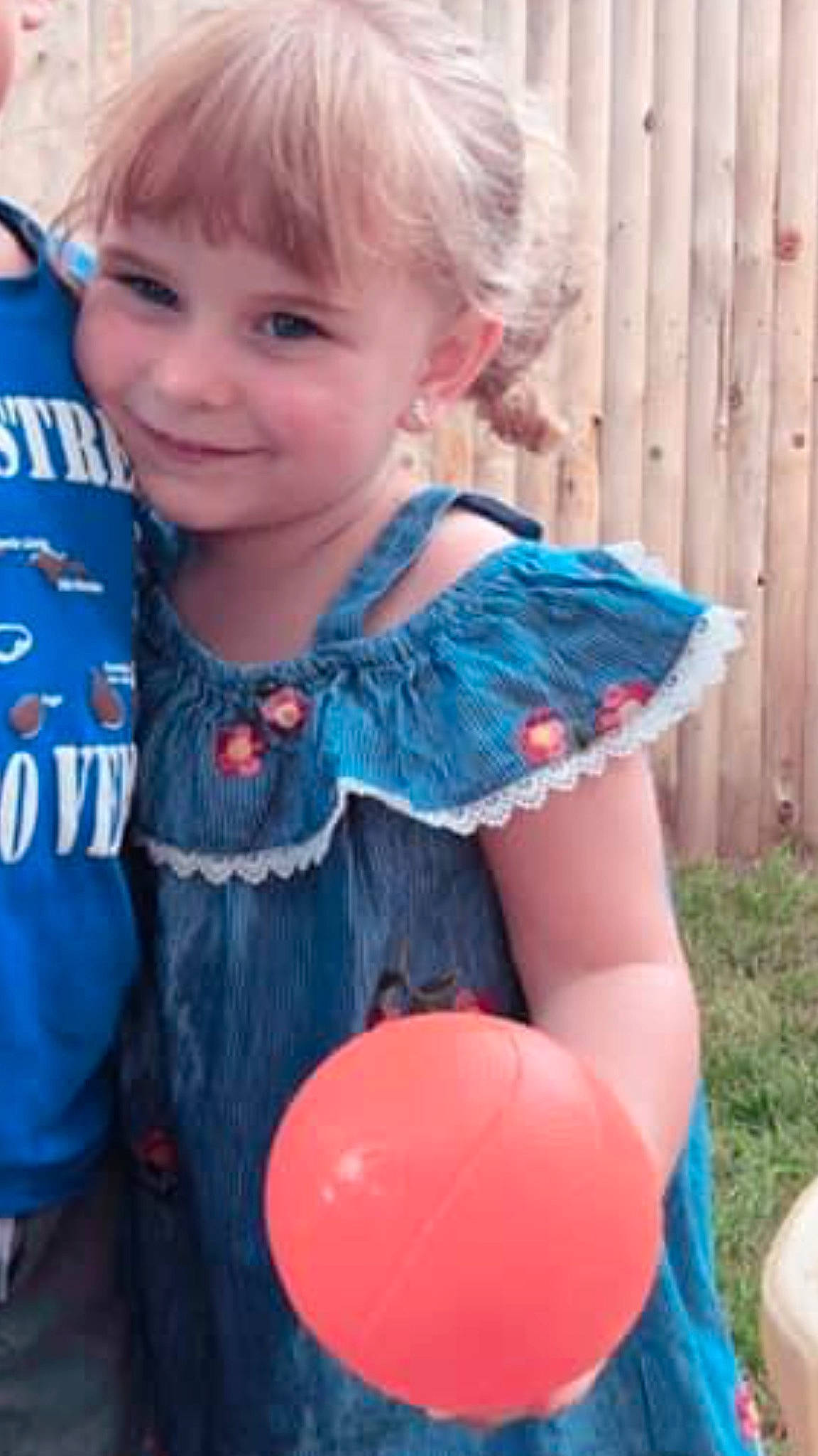 Leighton joined the competition — help win amazing prizes! ball, blond, child, child_model, joy, outerwear, person, play, toddler