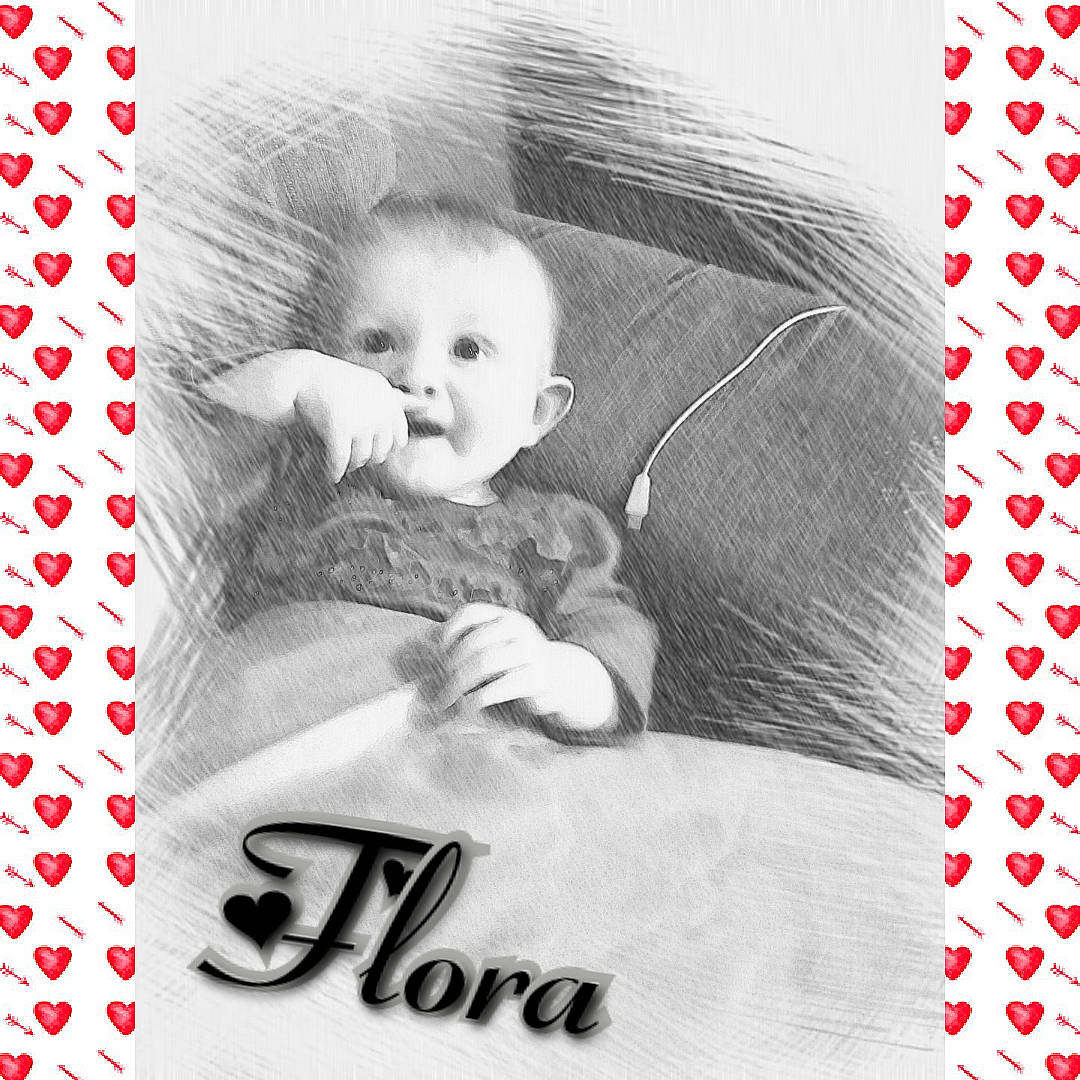 Flora joined the competition — help win amazing prizes! art, baby, black_and_white, child, eyelash, facial_expression, font, happy, illustration, monochrome, monochrome_photography, person, photo_caption, picture_frame, poster, product, room, stock_photography, style, toddler