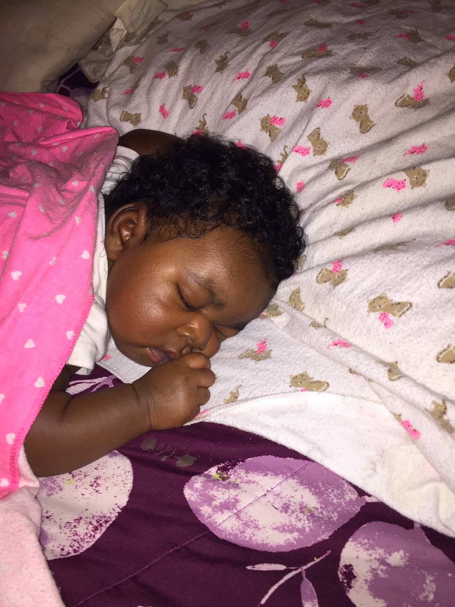 Rayn joined the competition — help win amazing prizes! bedtime, child, linens, nap, person, pink, sleep, textile