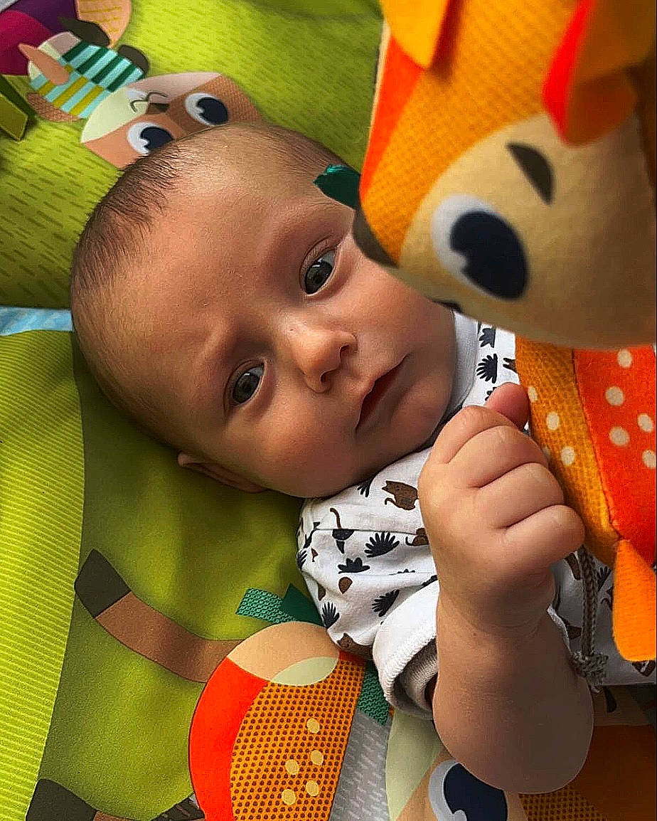 Elizio participe au concours pour gagner de l'argent avec cette photo : baby, baby_products, baby_toddler_clothing, carmine, cheek, child, eyebrow, eyelash, finger, fun, happy, head, lip, nail, nose, pattern, person, selfie, skin, textile