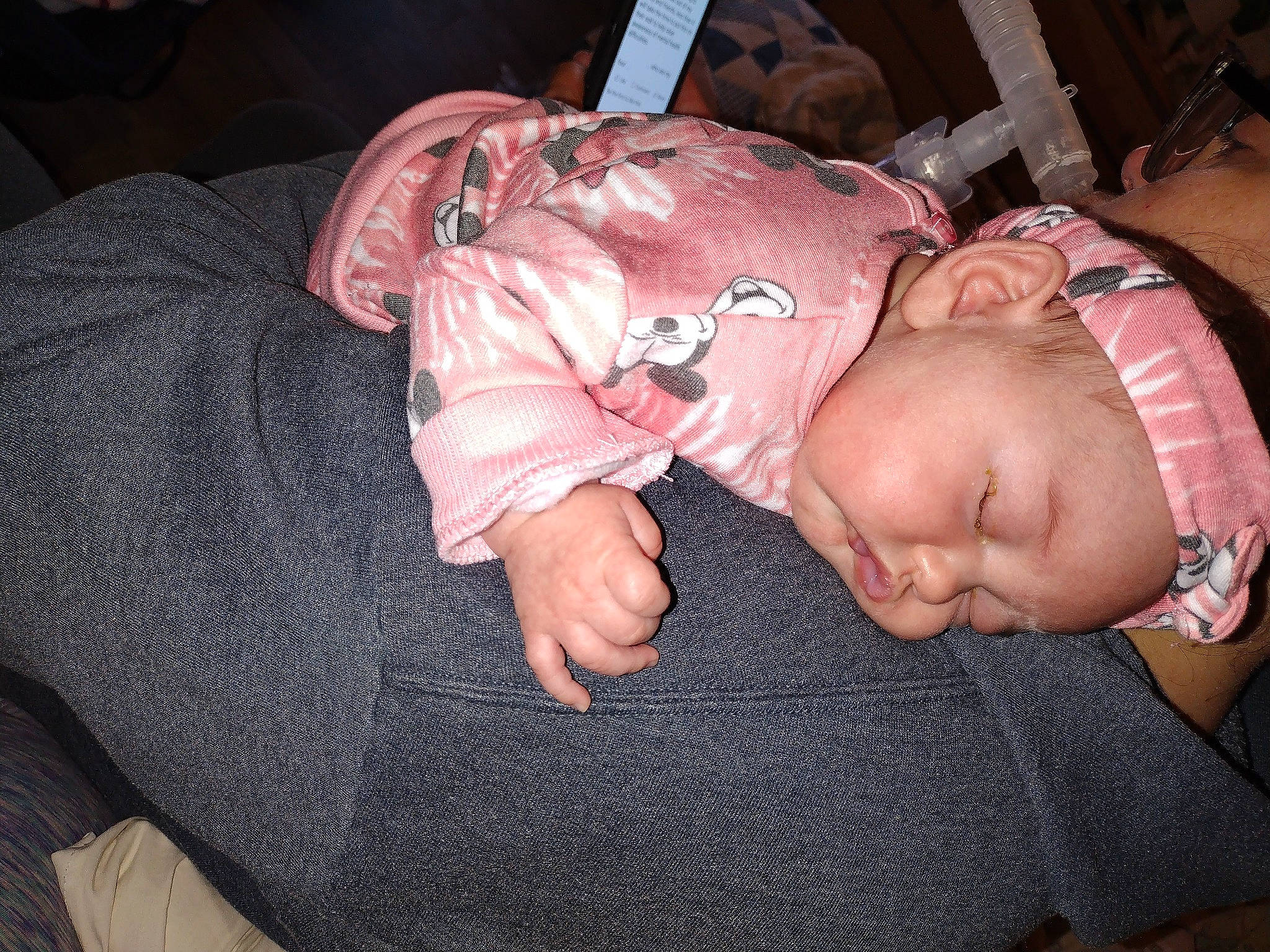 Lillian is registered to the contest to win money with this photo: baby, baby_products, baby_toddler_clothing, bedtime, cheek, child, chin, comfort, flesh, fun, lap, mouth, nap, nose, person, room, sitting, skin, sleep, sleeve