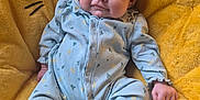 Lottie is registered to the contest to win money with this photo: baby, blue_onesie, child, cozy, cute, expression, face, indoors, infant, lion_design, newborn, plush_blanket, portrait, relaxed, small_feet, small_hands, smile, socks, soft_texture, yellow_blanket