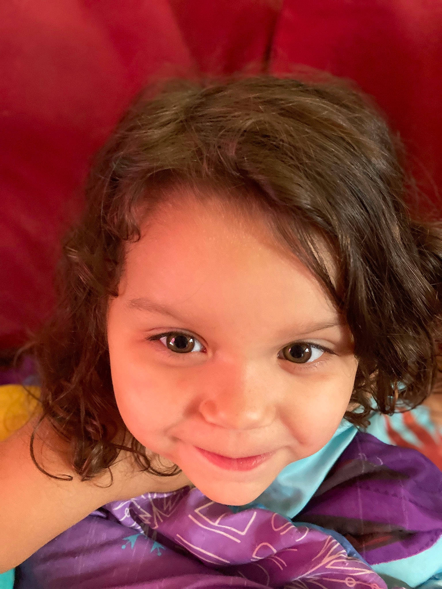 Nevaeh is registered to the contest to win money with this photo: cheek, child, chin, eyebrow, eyelash, facial_expression, flash_photography, fun, hairstyle, happy, iris, joy, lip, magenta, mouth, nose, person, pink, purple, skin