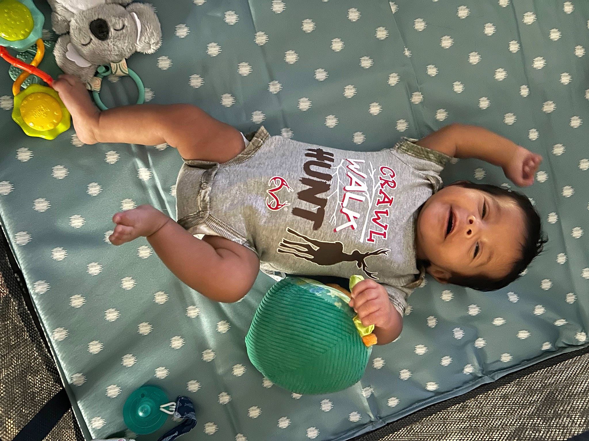 Christian joined the competition — help win amazing prizes! abdomen, arm, baby, baby_products, baby_safety, baby_toddler_clothing, chest, child, comfort, elbow, finger, happy, linens, pattern, person, polka_dot, product, room, thigh, toddler